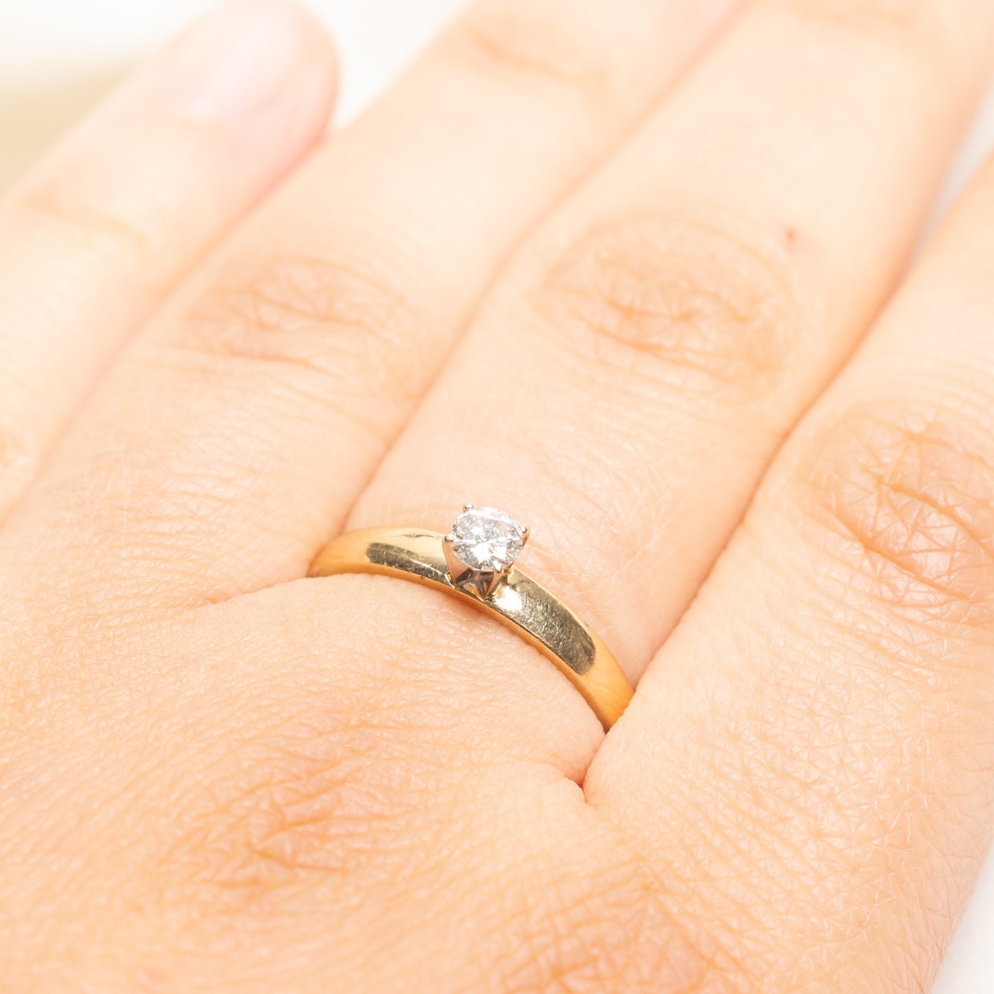 Solitaire Diamond Ring | 0.19ct | SZ 8.5