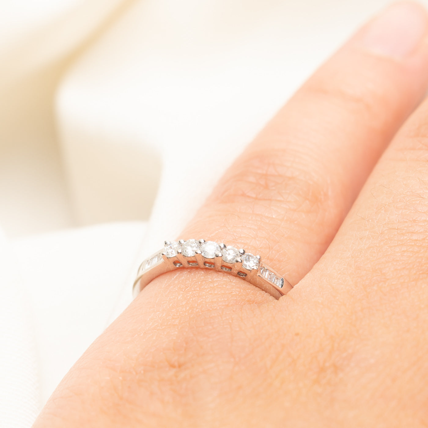 Mixed Cut Semi Eternity Diamond Band | 0.23ctw | SZ 6