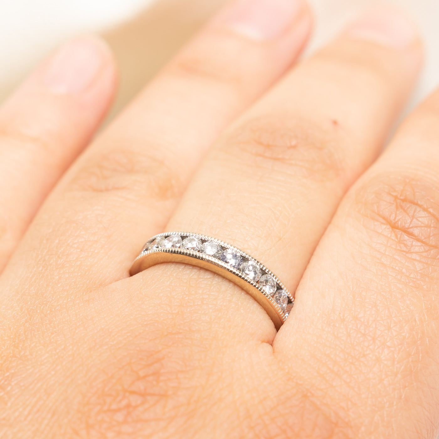 Semi Eternity Channel Set Diamond Band | 0.82ctw | SZ 7.75