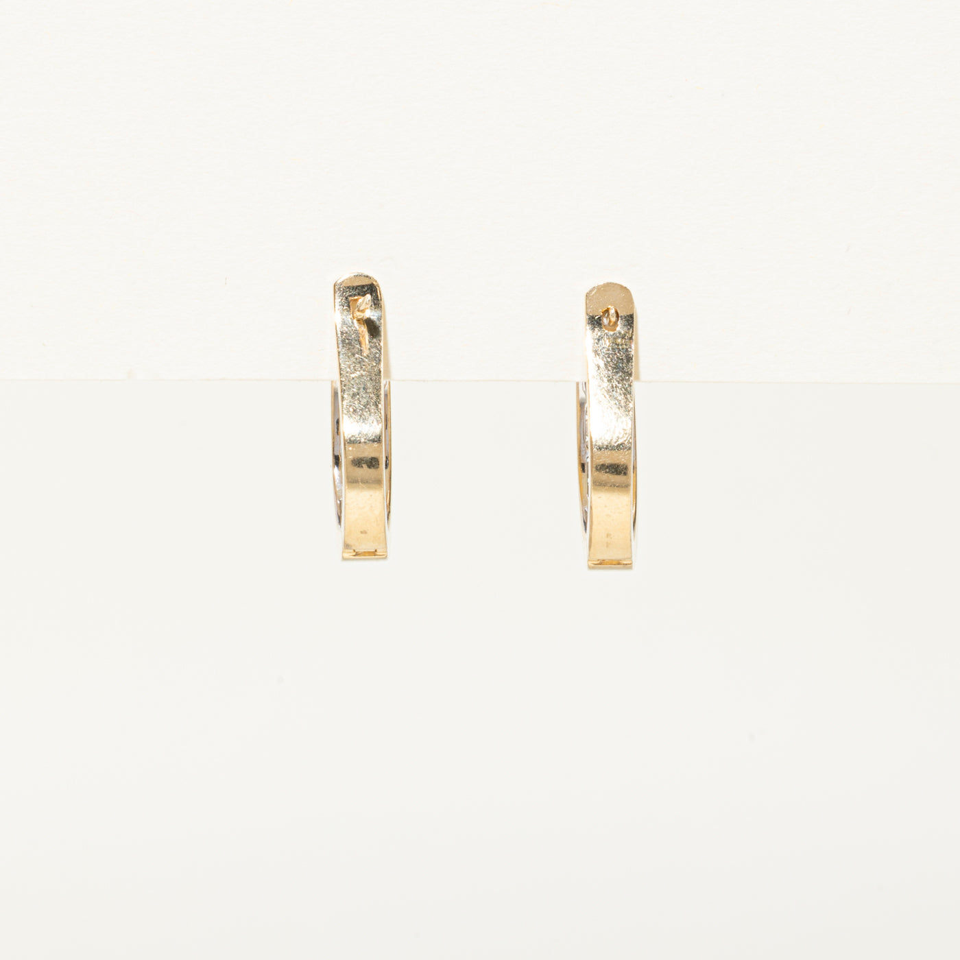 Channel Set Diamond Hoop Earrings | 0.64ctw