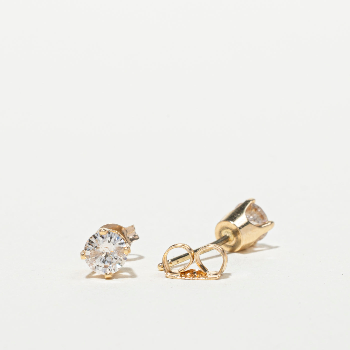 14k Diamond Swirl Convertible Jacket Stud Earrings | 0.55ctw