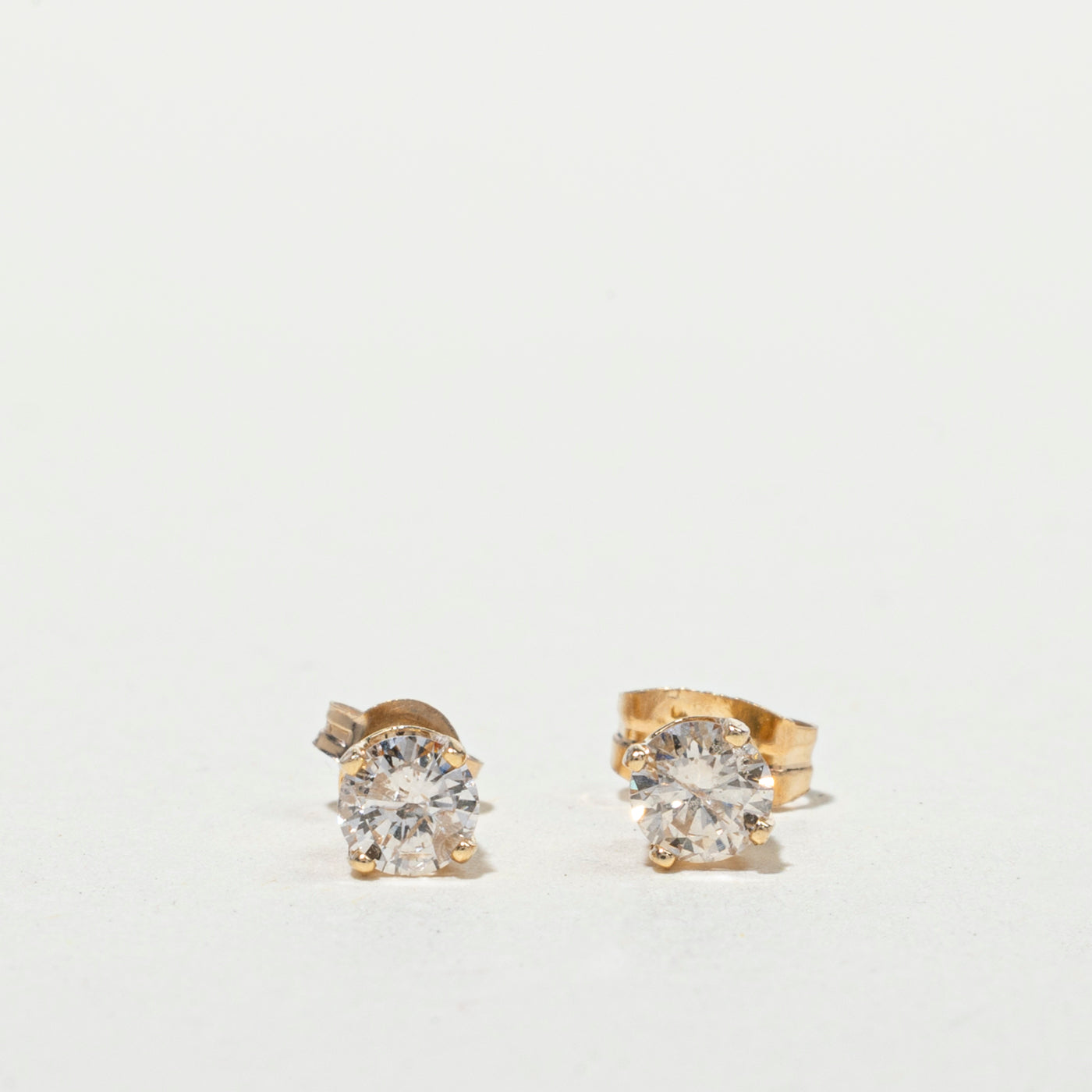 14k Diamond Swirl Convertible Jacket Stud Earrings | 0.55ctw