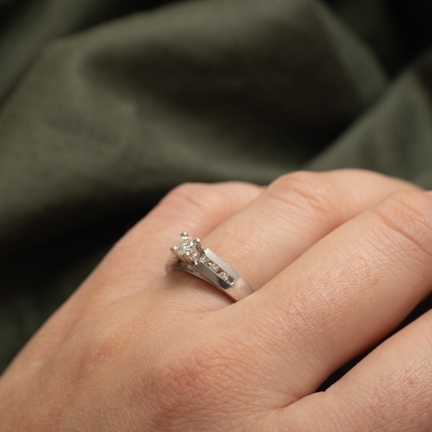 White Gold Diamond Accented Ring | 0.27ctw | SZ 6.25