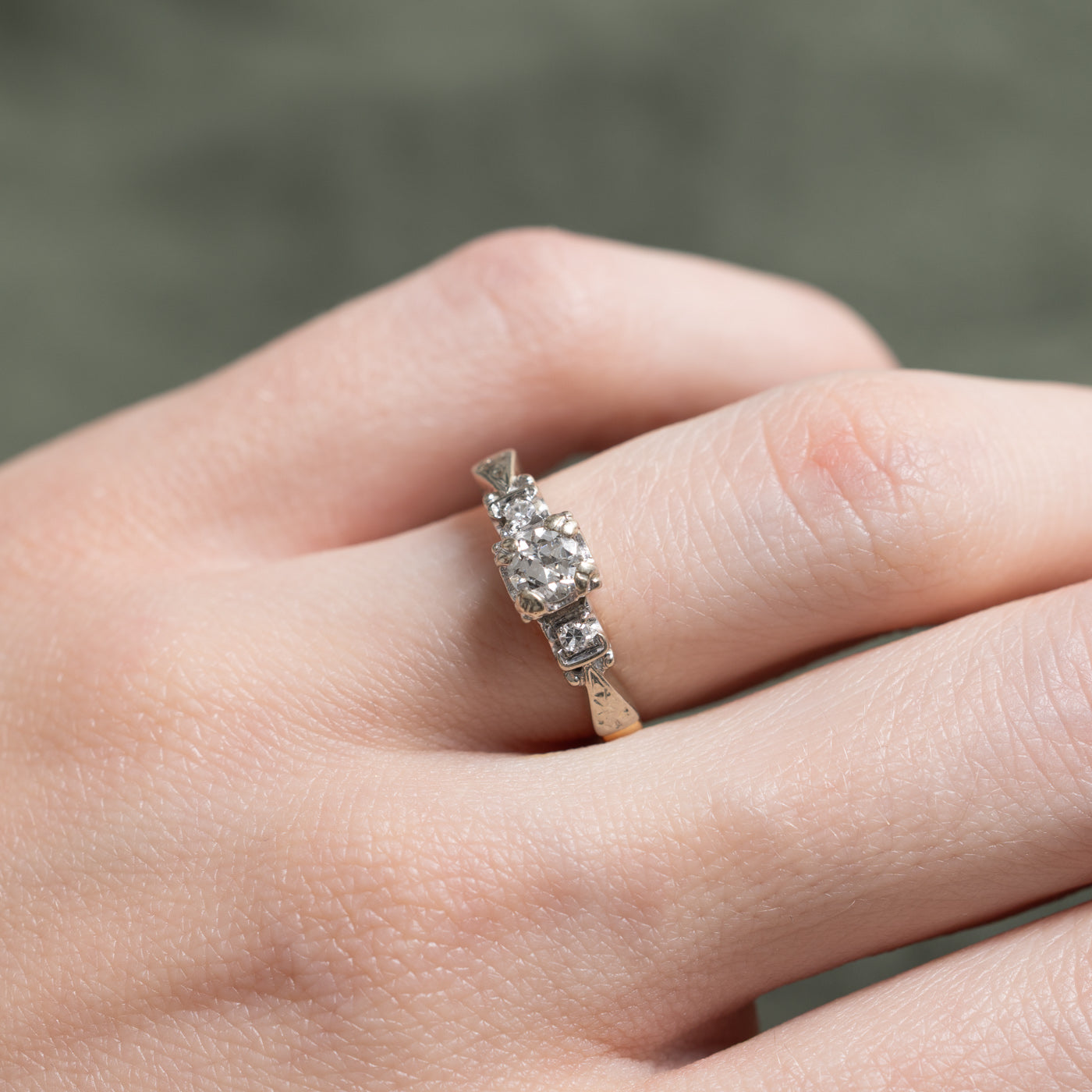 Illusion Set Transitional Cut Diamond Ring | 0.32ctw | SZ 5.25