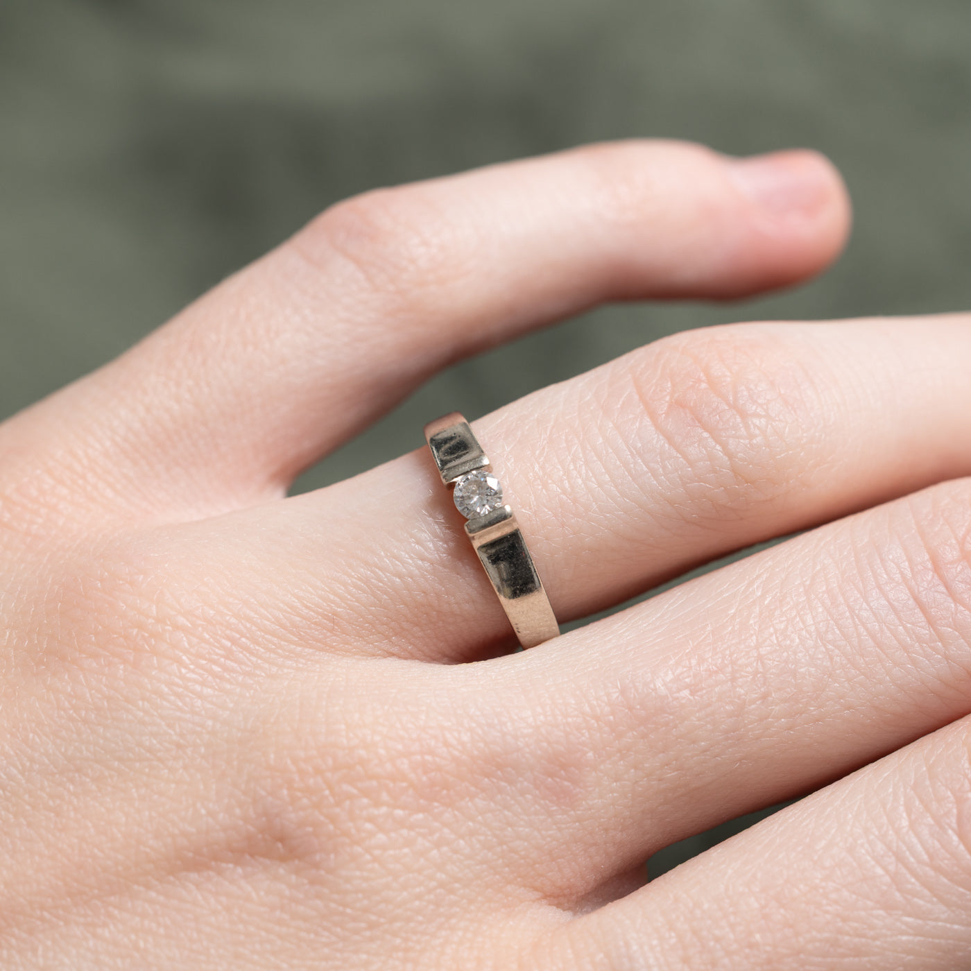 Tension Set Diamond Ring | 0.15ct | SZ 5