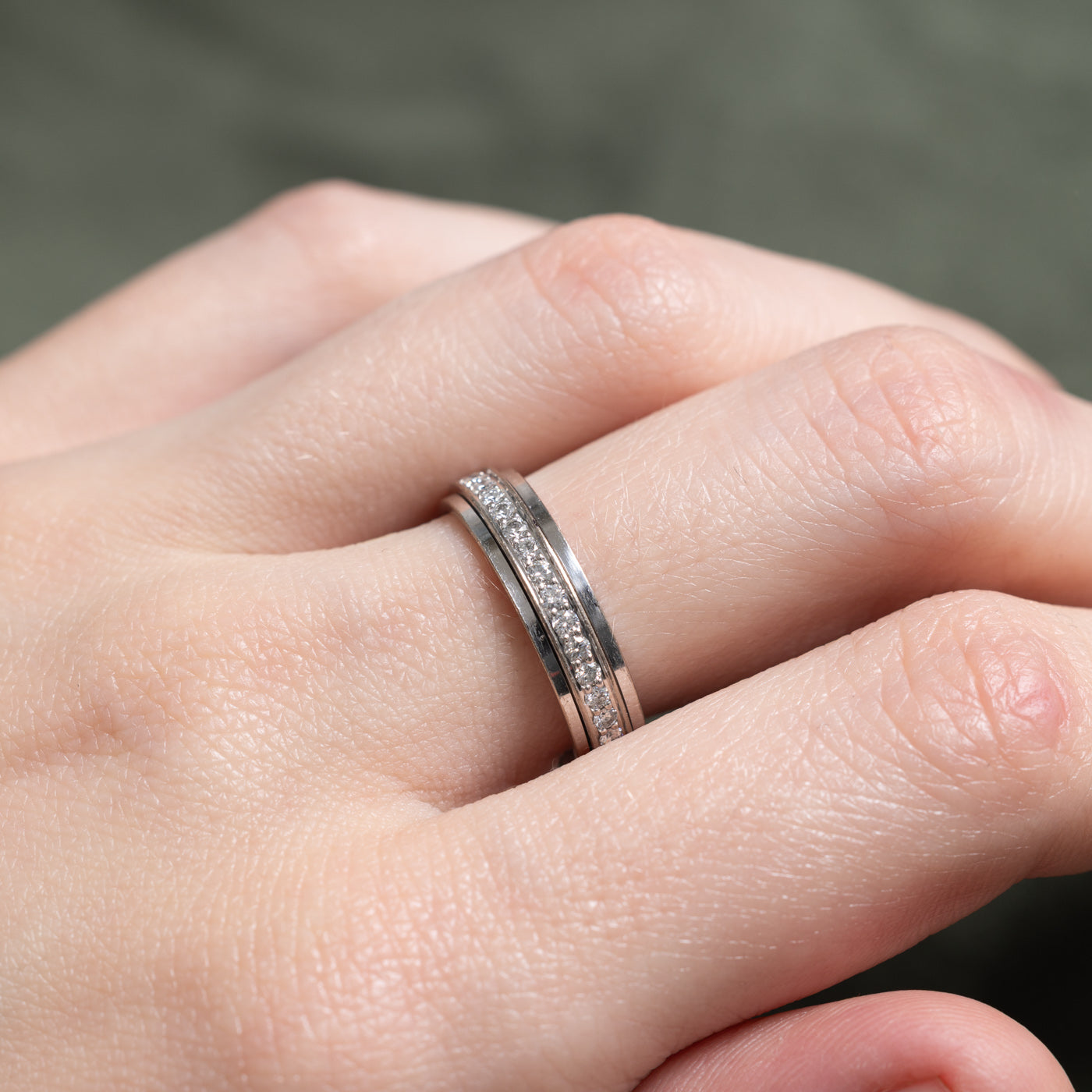 18k Eternity Diamond Kinetic Band | 0.54ctw | SZ 6.75