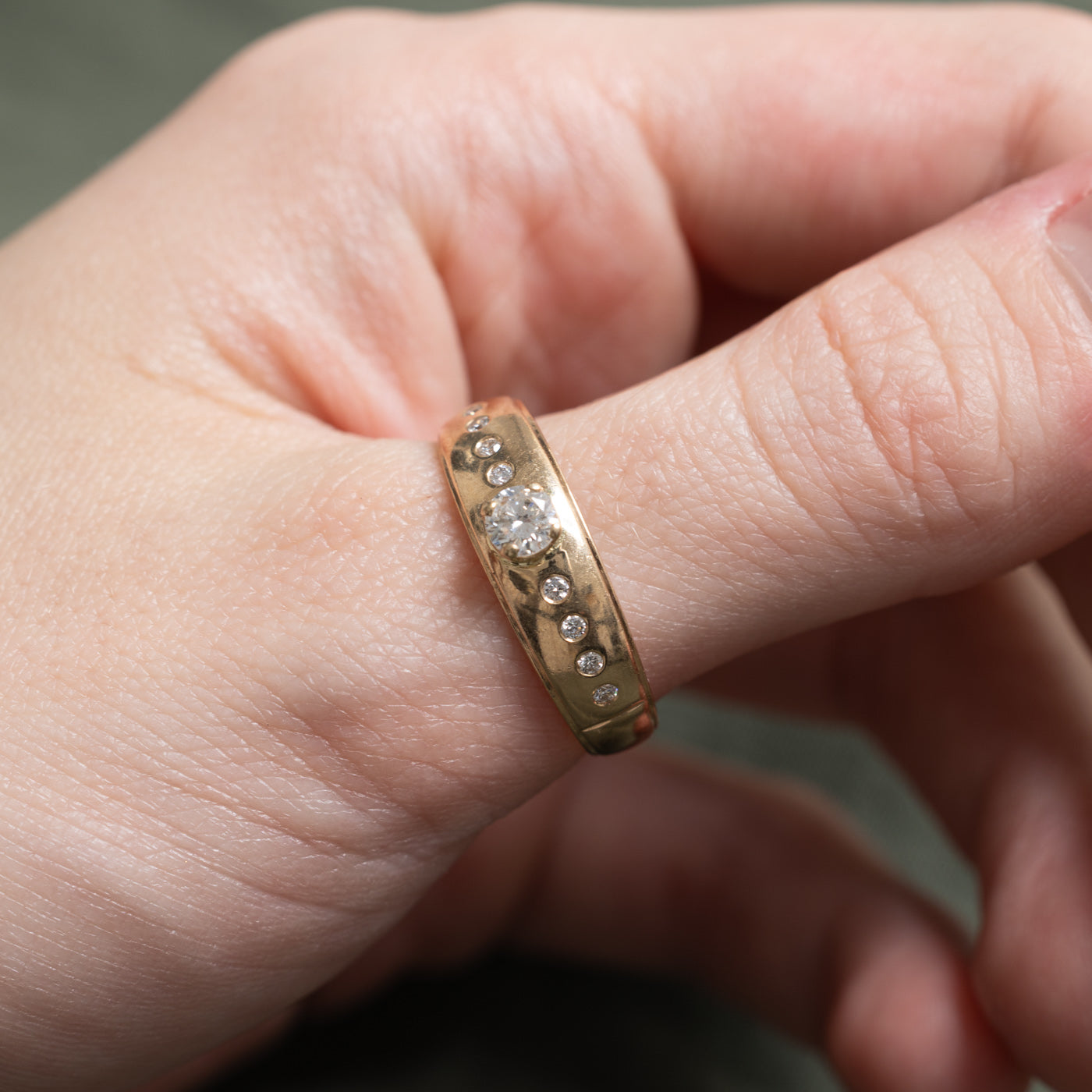 Vintage Canadian High Set Diamond Ring | 0.39ctw | SZ 10.25