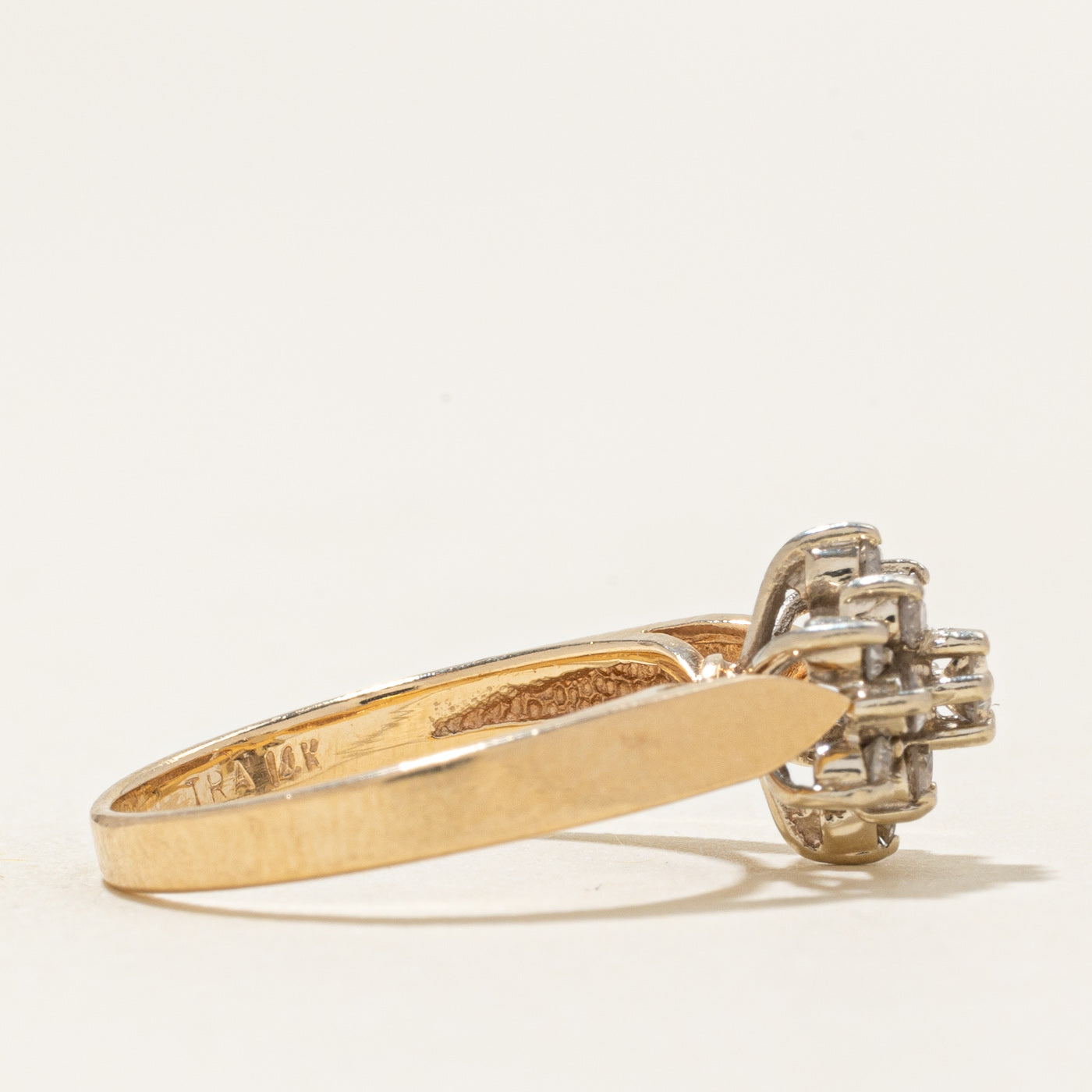 Diamond Petal Cluster Ring | 0.23ctw | SZ 5.0 |