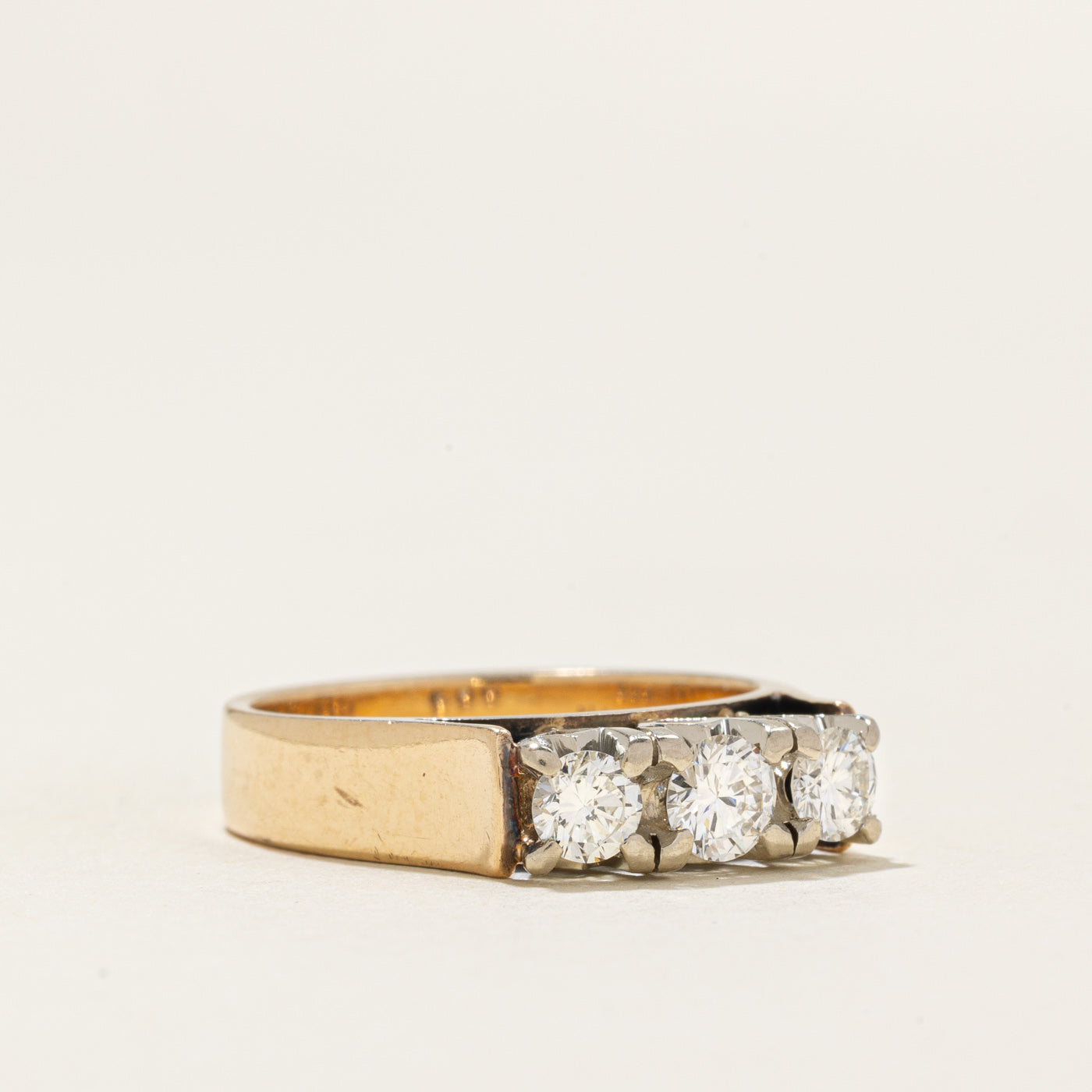 Three Stone Diamond Ring | 0.25ct, 0.38ctw | SZ 6.75 |