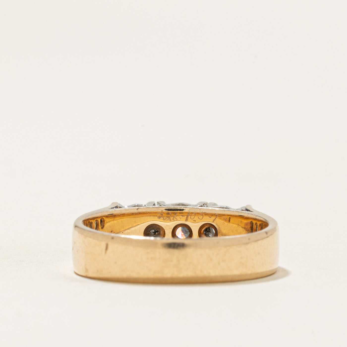 Three Stone Diamond Ring | 0.25ct, 0.38ctw | SZ 6.75 |