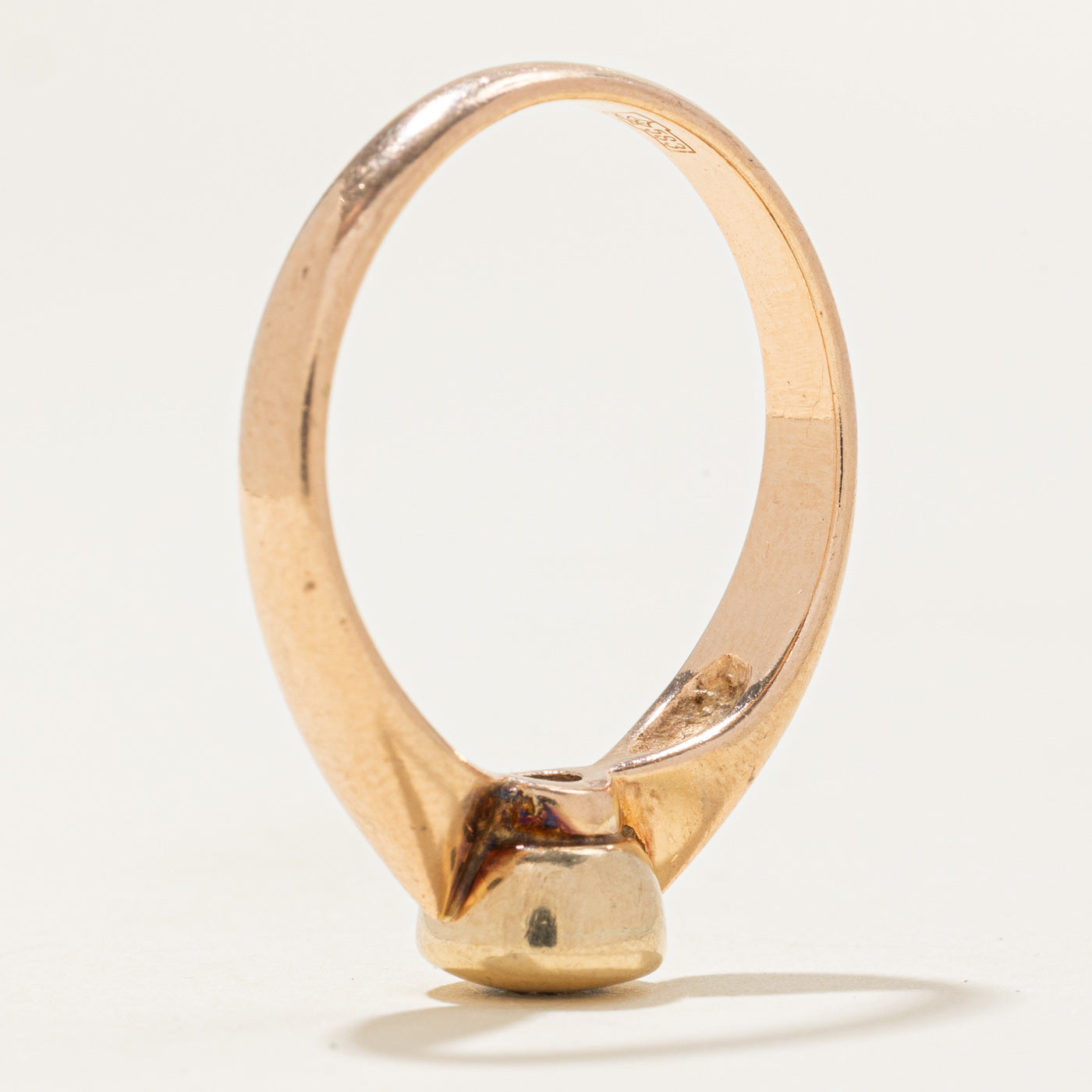 Flush Set Diamond Reverse Tapered Ring | 0.18ct | SZ 9.25 |