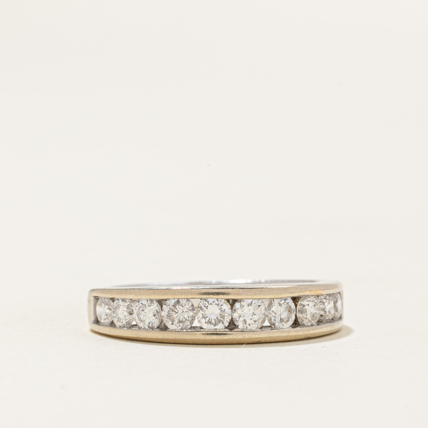 Channel Set Diamond Semi Eternity Band | 1ctw | SZ 6.0 |
