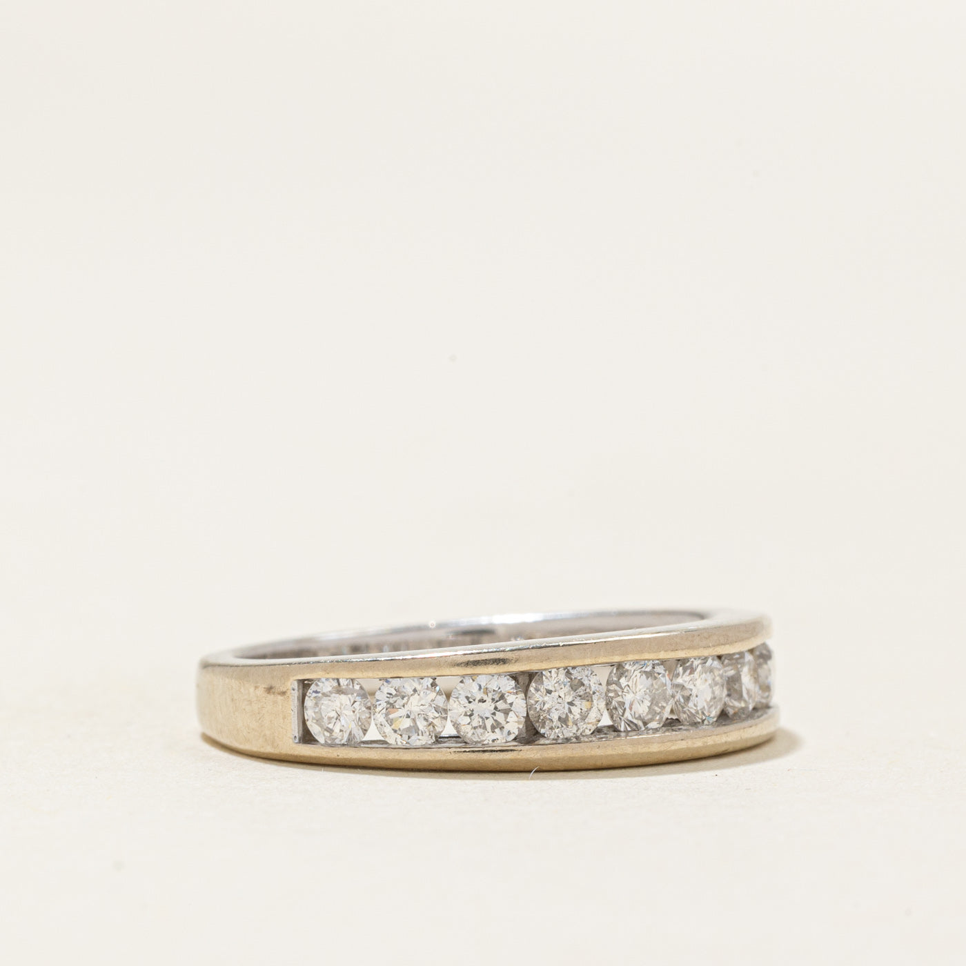 Channel Set Diamond Semi Eternity Band | 1ctw | SZ 6.0 |