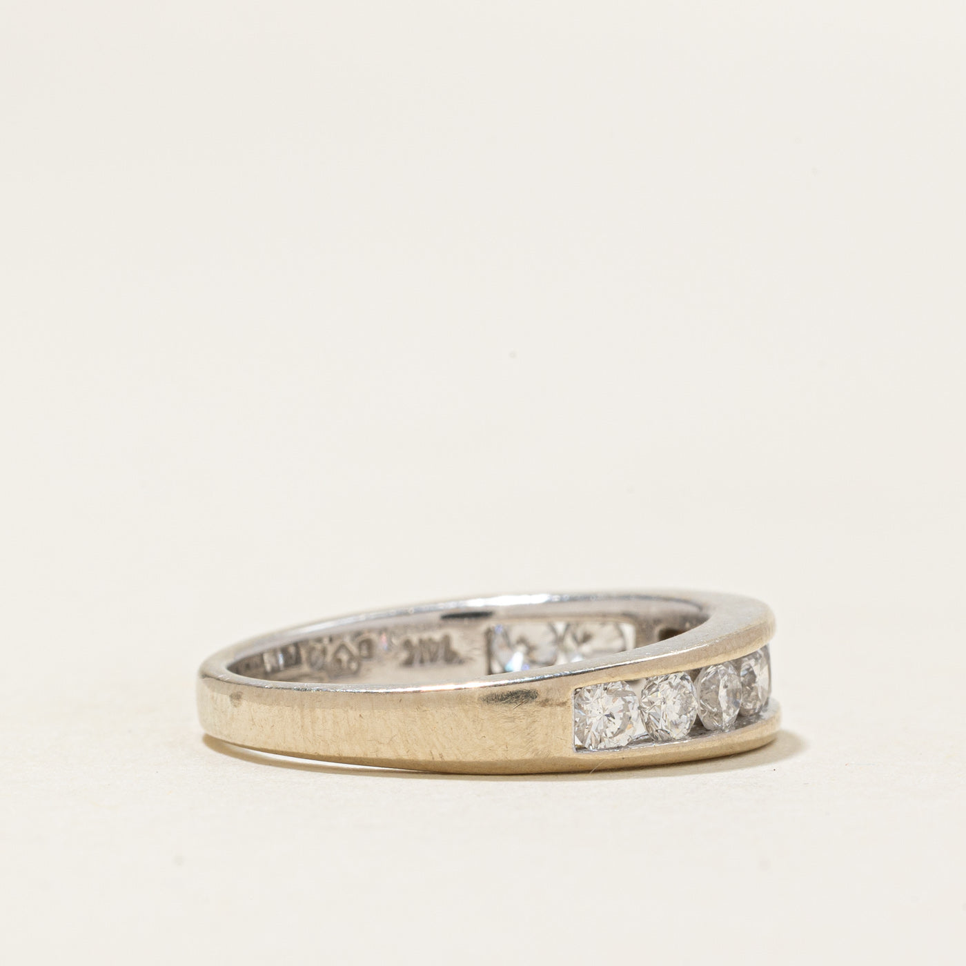 Channel Set Diamond Semi Eternity Band | 1ctw | SZ 6.0 |