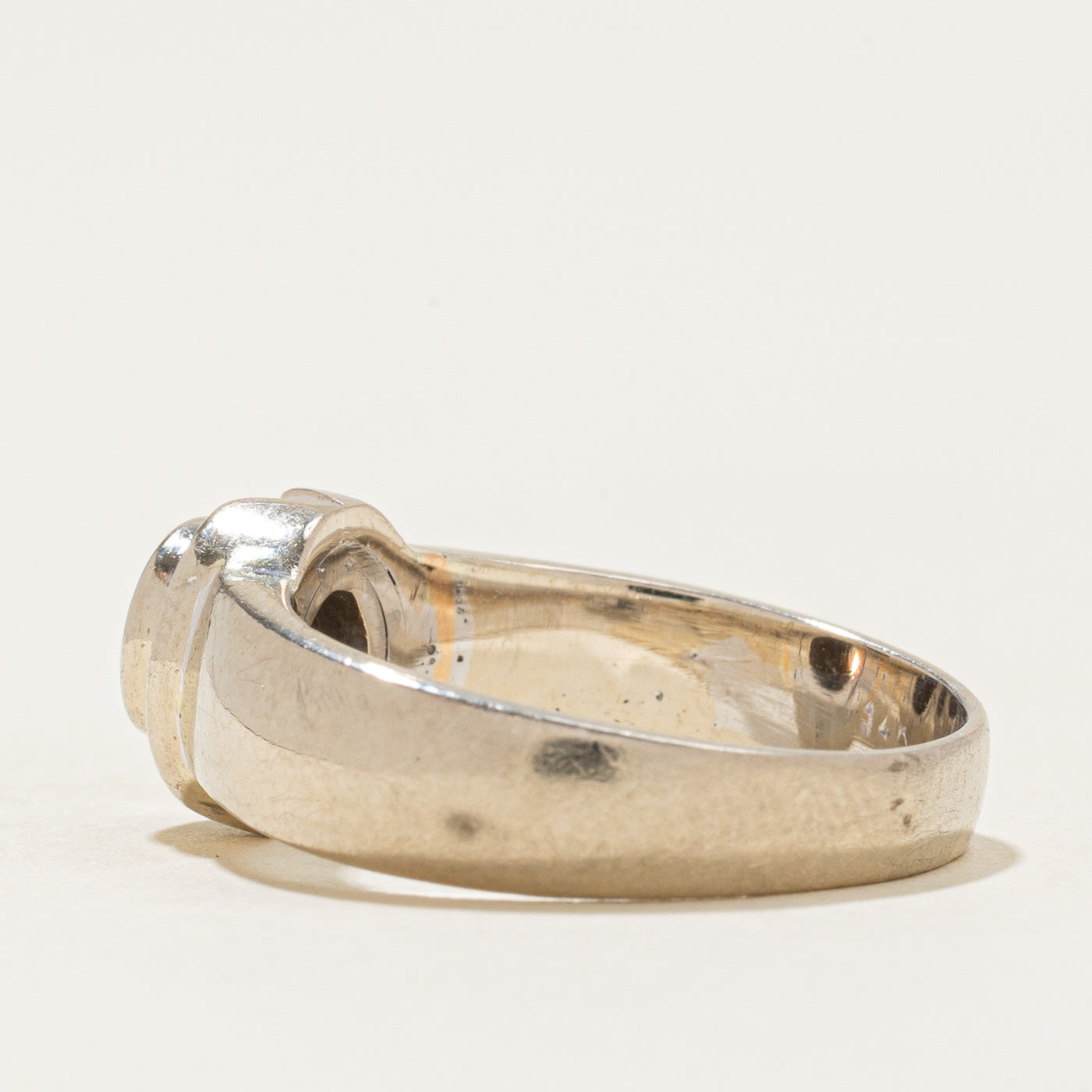 Bezel Set Solitaire Diamond Ring | 0.35ct VS1/VS2 G/H | SZ 5.75 |