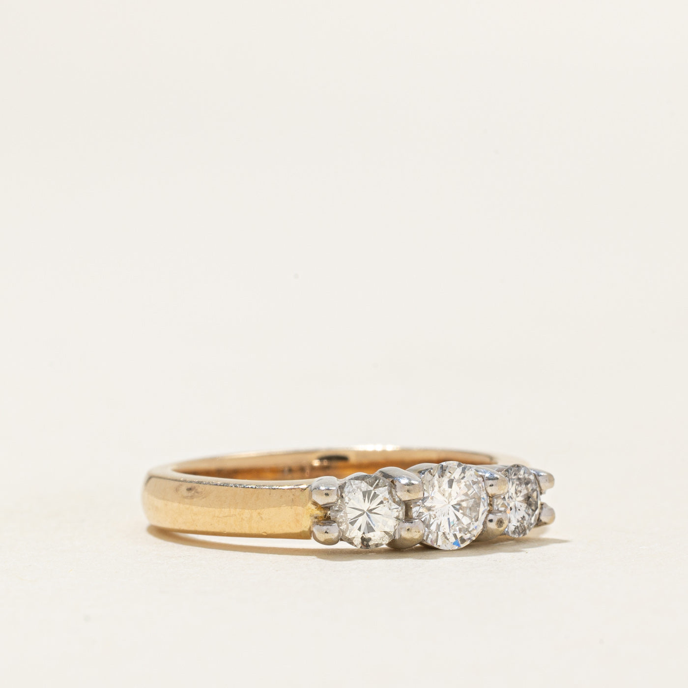 Three Stone Diamond Ring | 0.32ct, 0.4ctw | SZ 6.5 |