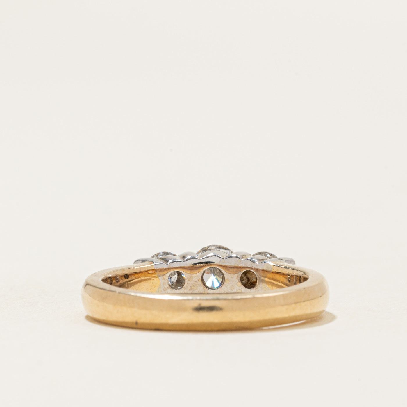 Three Stone Diamond Ring | 0.32ct, 0.4ctw | SZ 6.5 |