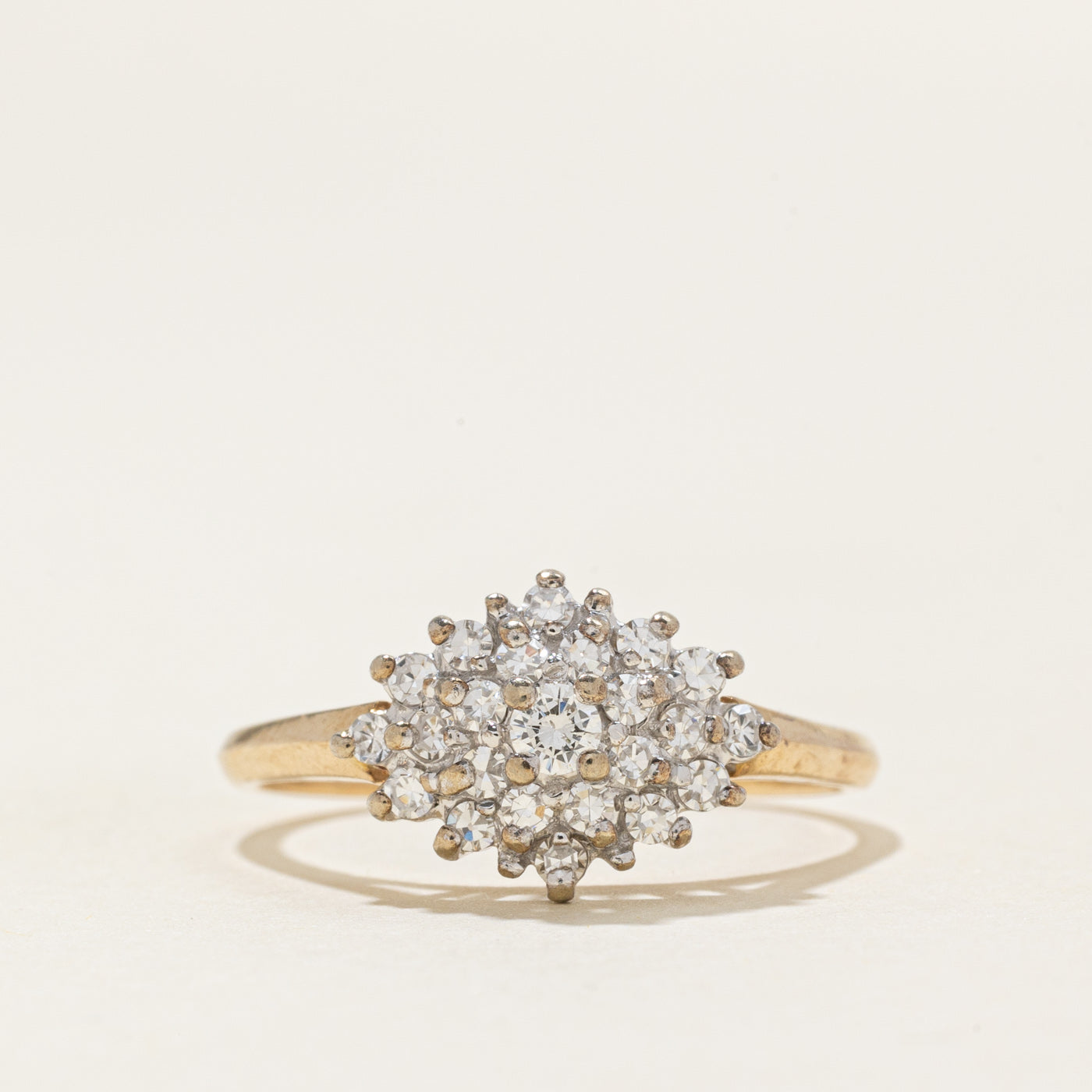 Diamond Petal Cluster Ring | 0.4ctw | SZ 7.5 |