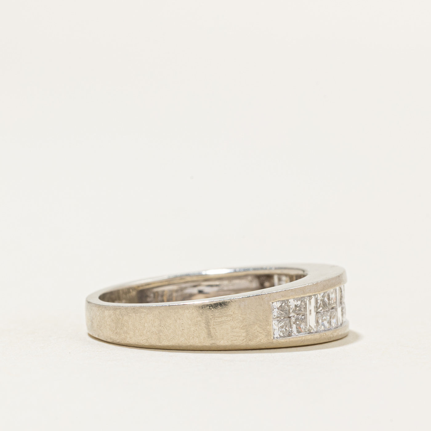 Mix Cut Semi Eternity Diamond Band | 0.8ctw | SZ 6.5 |