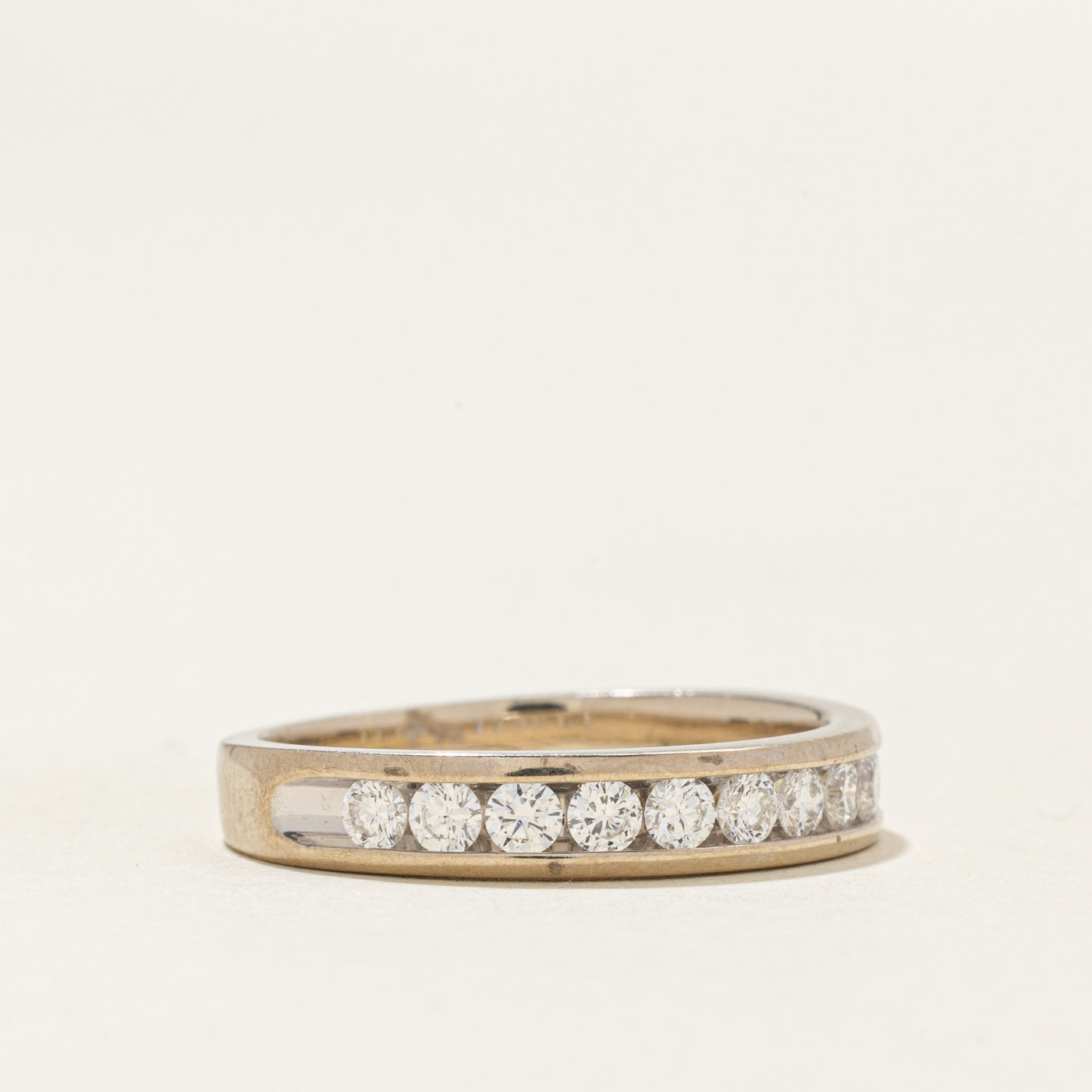 Channel Set Semi Eternity Diamond Band | 0.6ctw | SZ 6.5 |