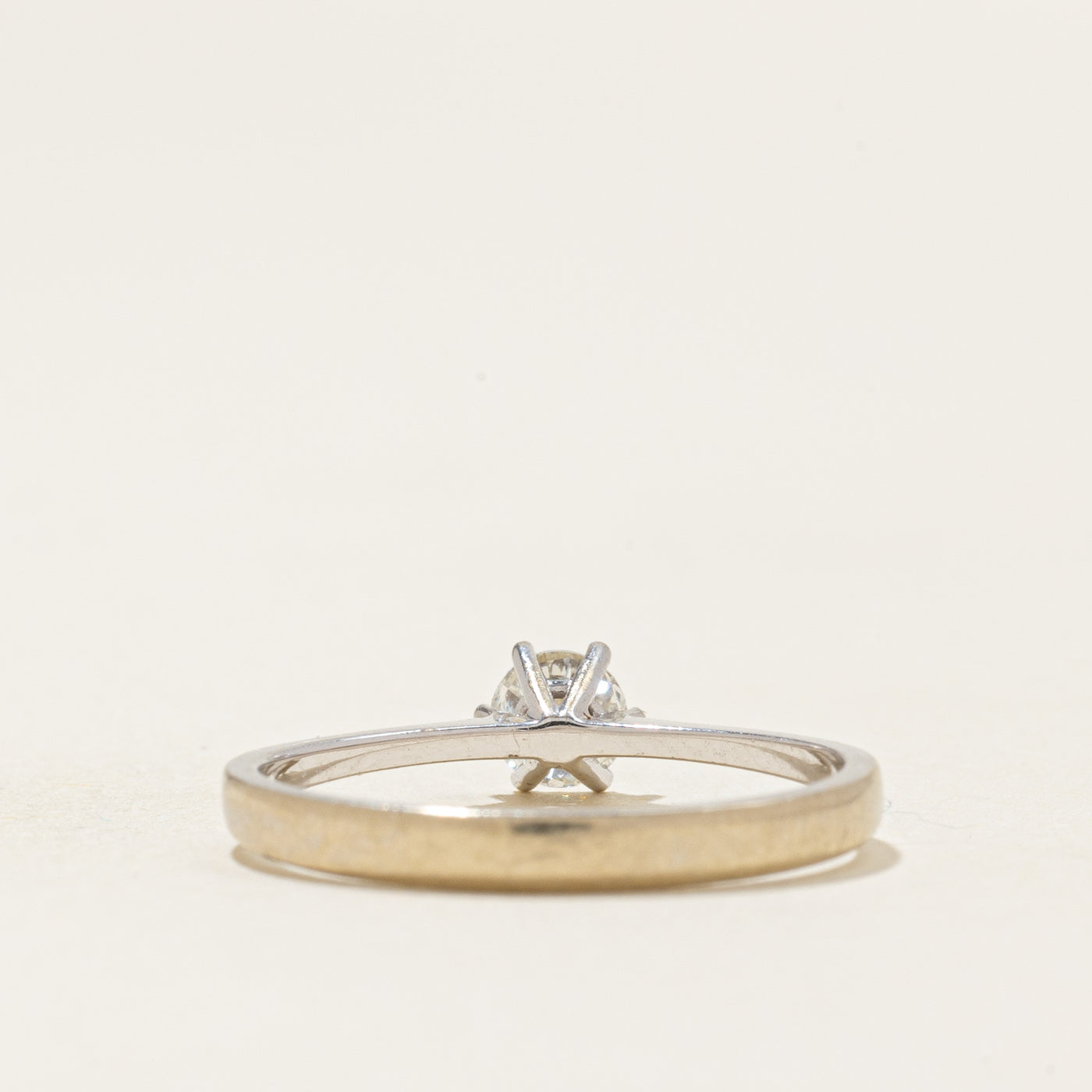 Solitaire Diamond Reverse Tapered Ring | 0.27ct | SZ 6.0 |