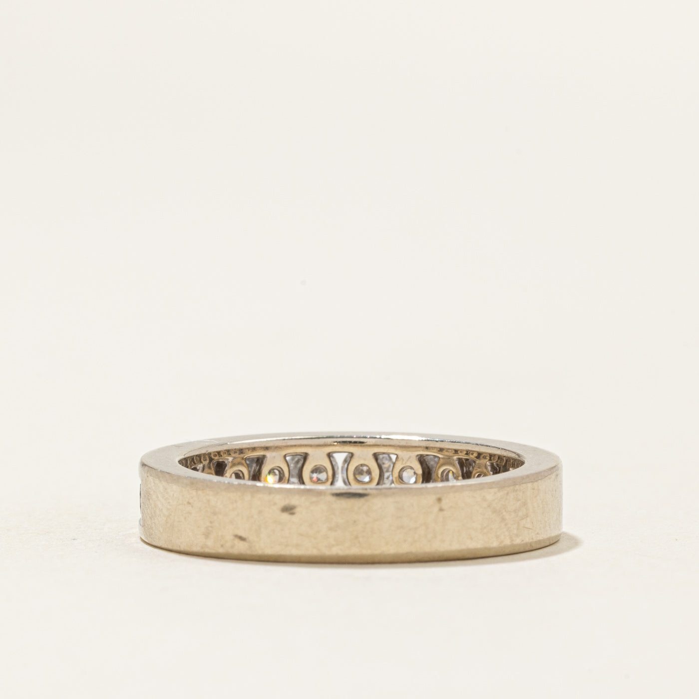 Channel Set Semi Eternity Diamond Band | 1.08ctw | SZ 6.75 |