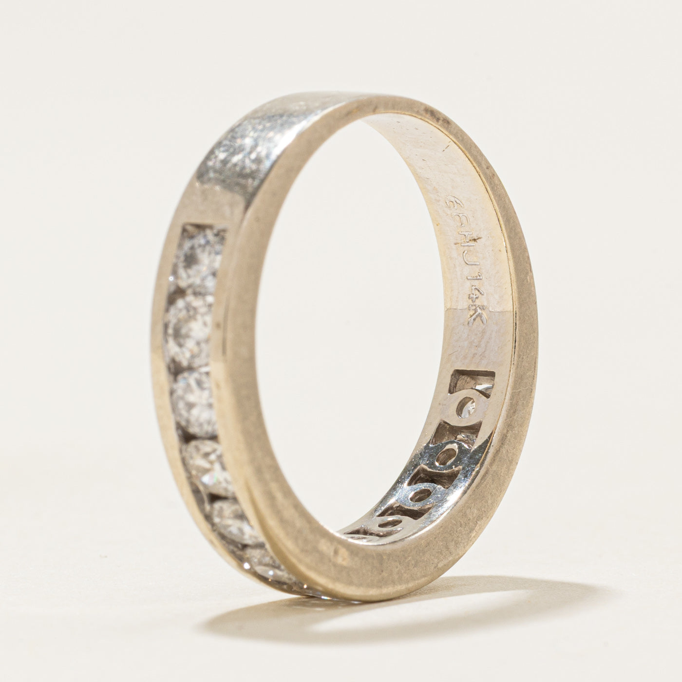 Channel Set Semi Eternity Diamond Band | 1.08ctw | SZ 6.75 |