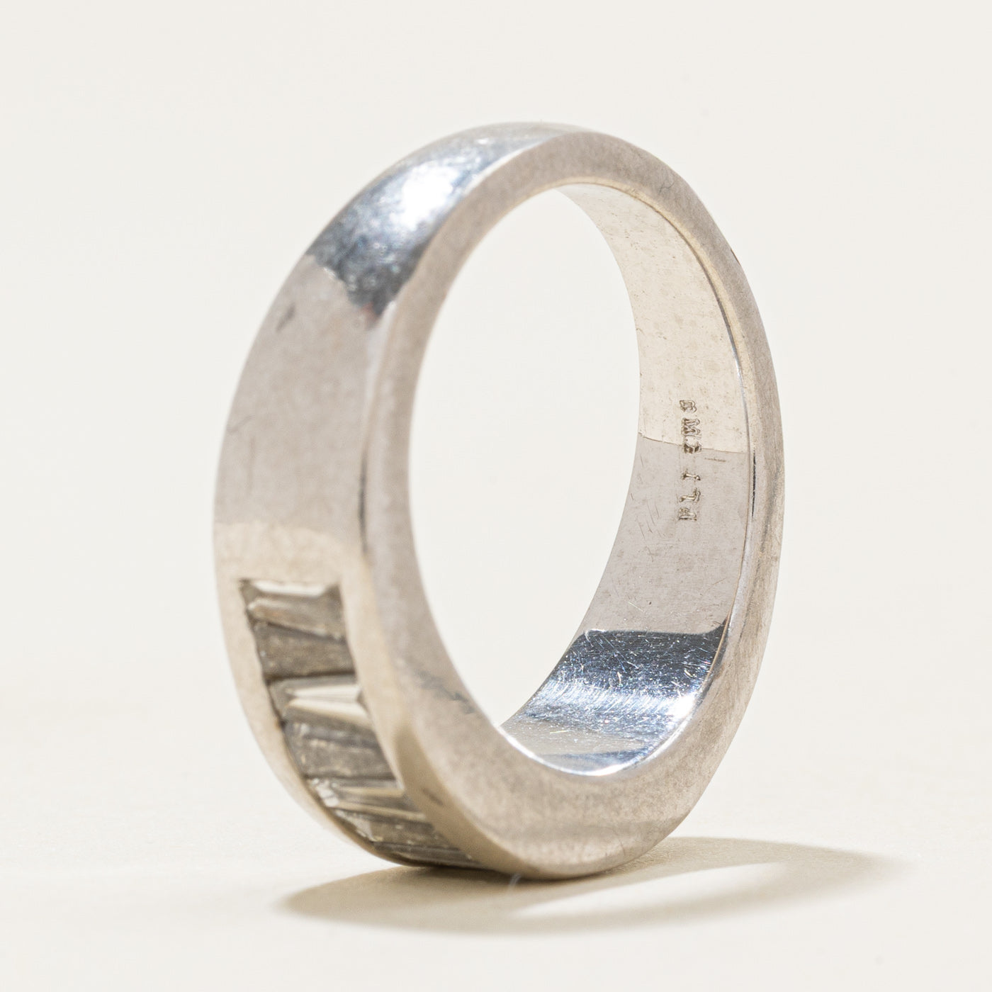 Baguette Cut Semi Eternity Diamond Band | 0.32ctw | SZ 5.25 |