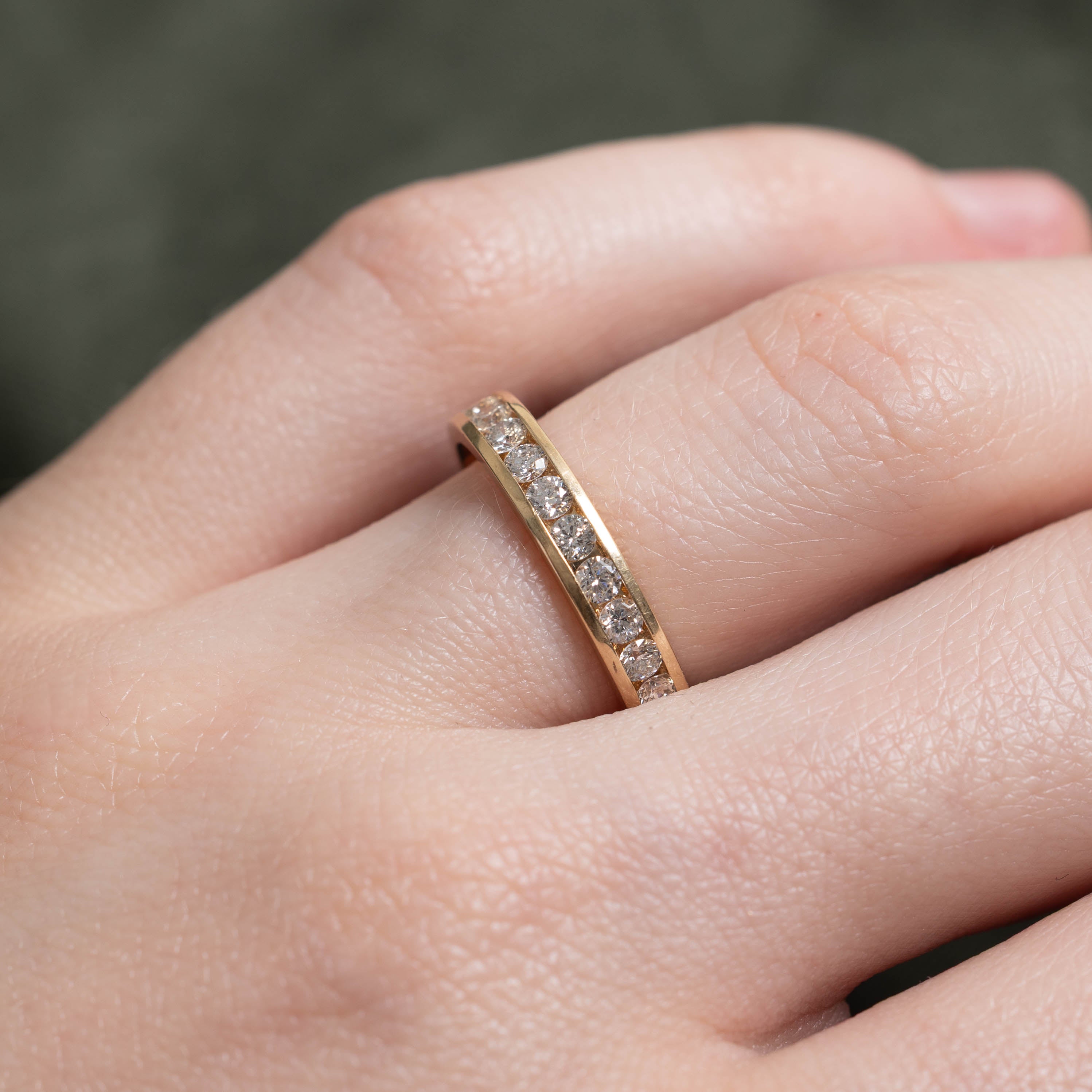 14k Semi Eternity Diamond Band | 0.60ctw | SZ 5.25