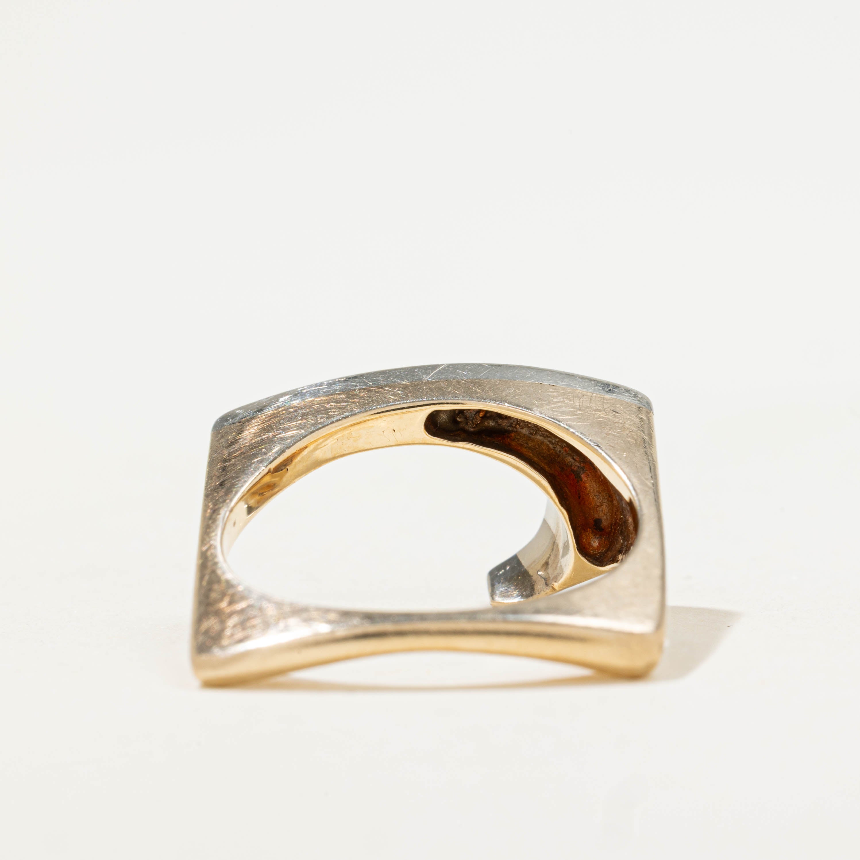 10k Diamond Waterfall Slash Ring | 0.29ctw | SZ 7