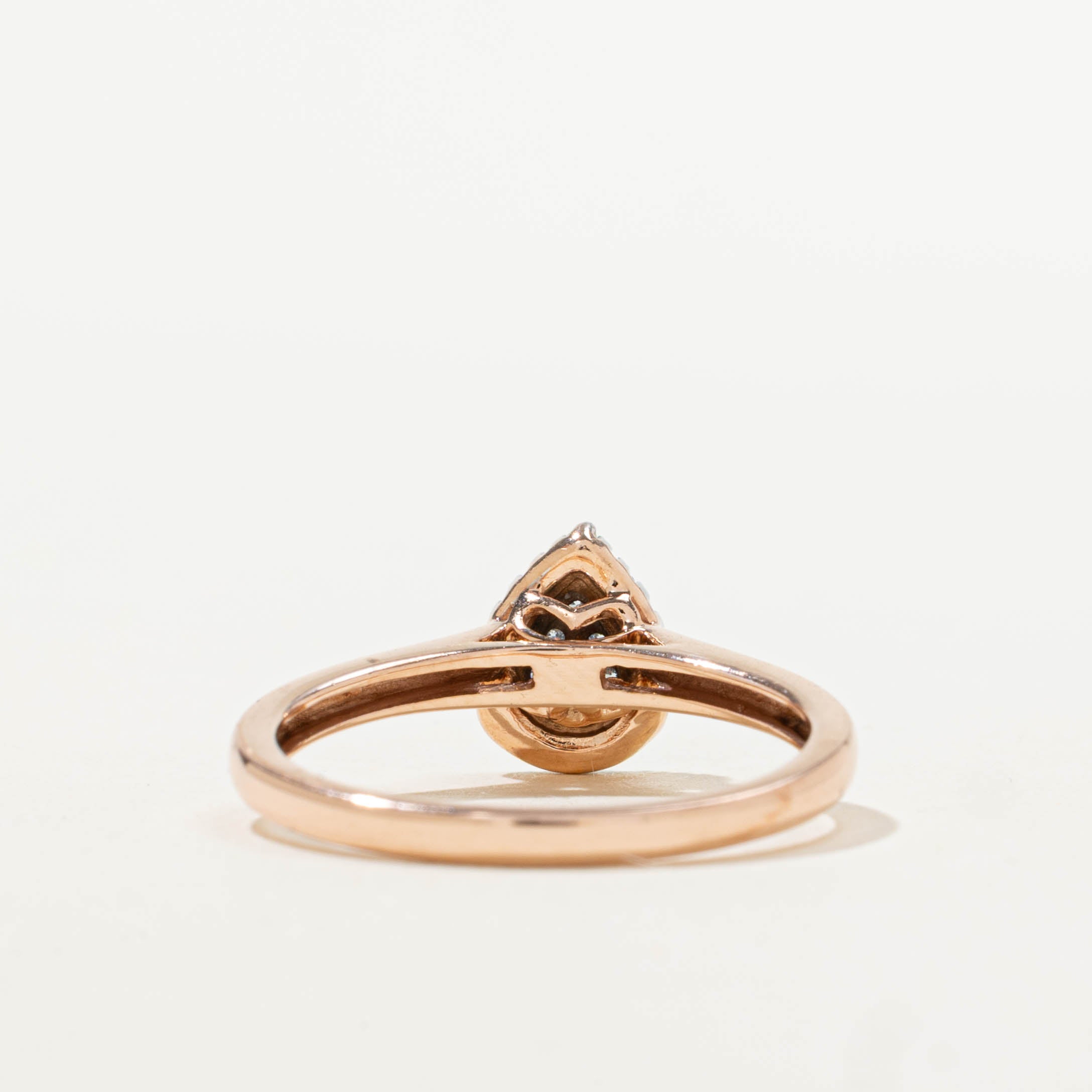 10k Diamond Pear Cluster Ring | 0.15ctw | SZ 7.25