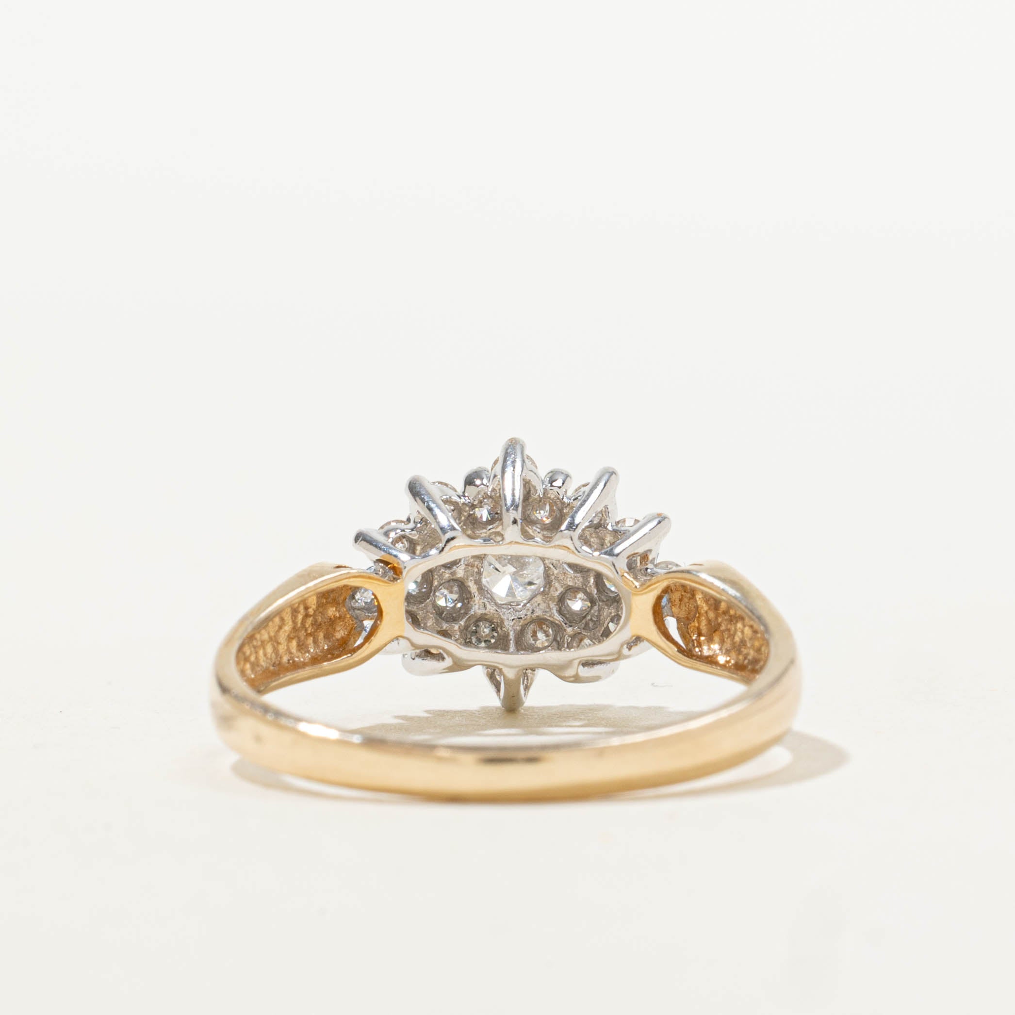 10k Diamond Cluster Marquise Petal Cluster Ring | 0.63ctw | SZ 7