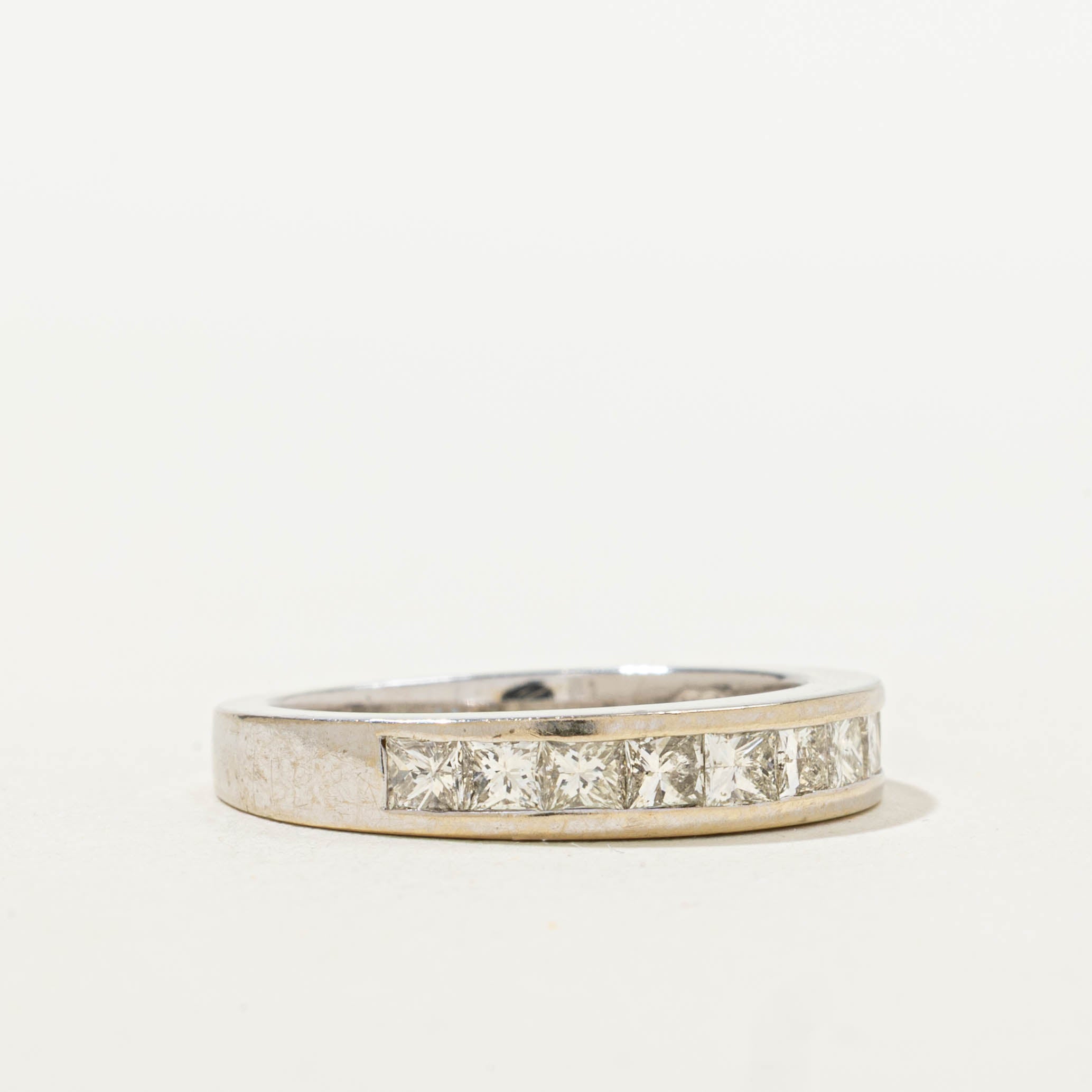 14k Semi Eternity Princess Cut Diamond Ring | 1.00ctw | SZ 6
