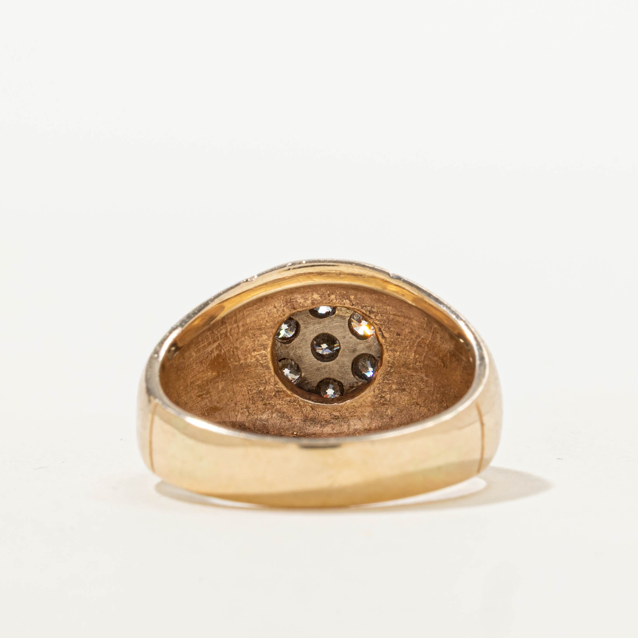 14k Diamond Daisy Cluster Dome Ring | 0.50ctw | SZ 6.25
