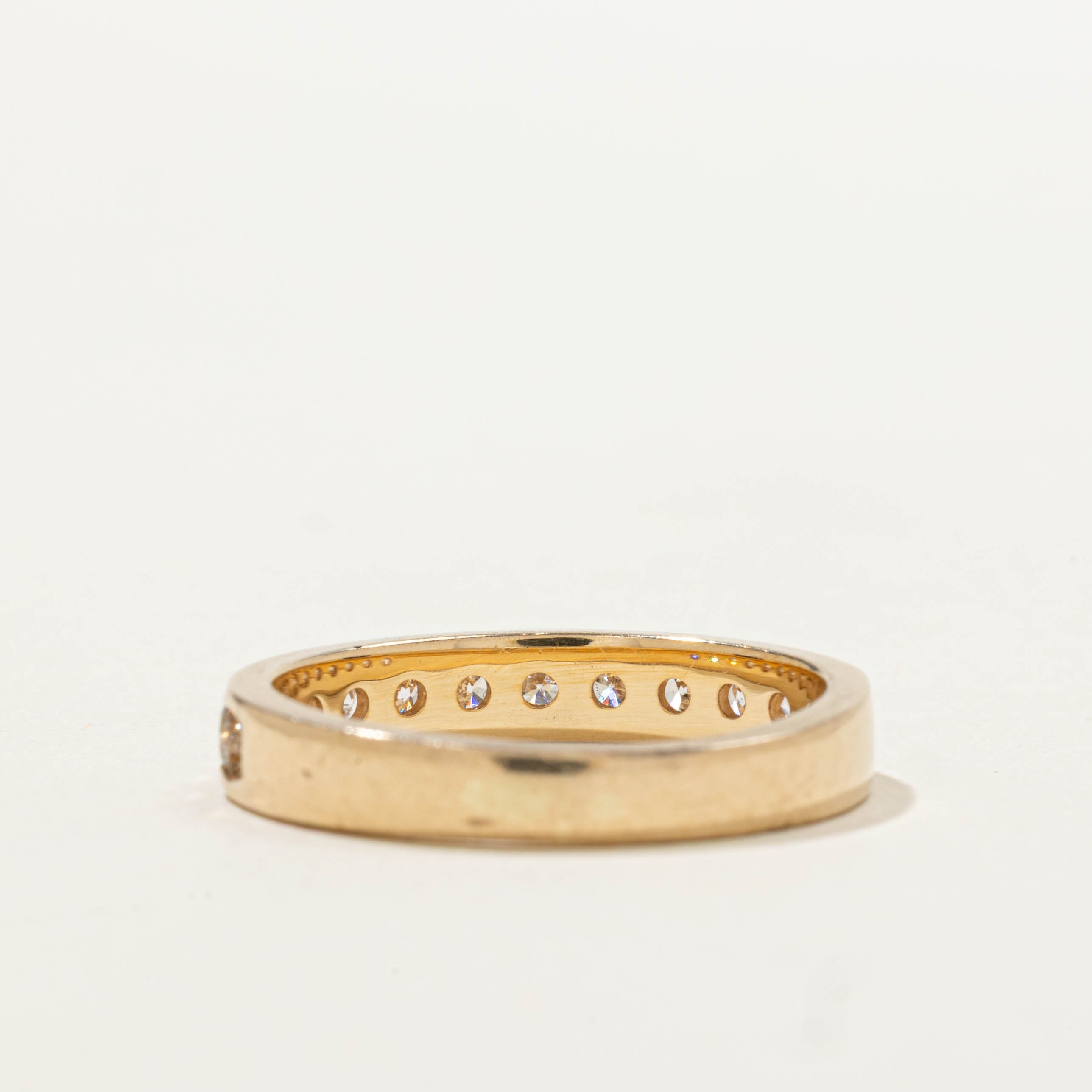 14k Semi Eternity Diamond Band | 0.60ctw | SZ 5.25