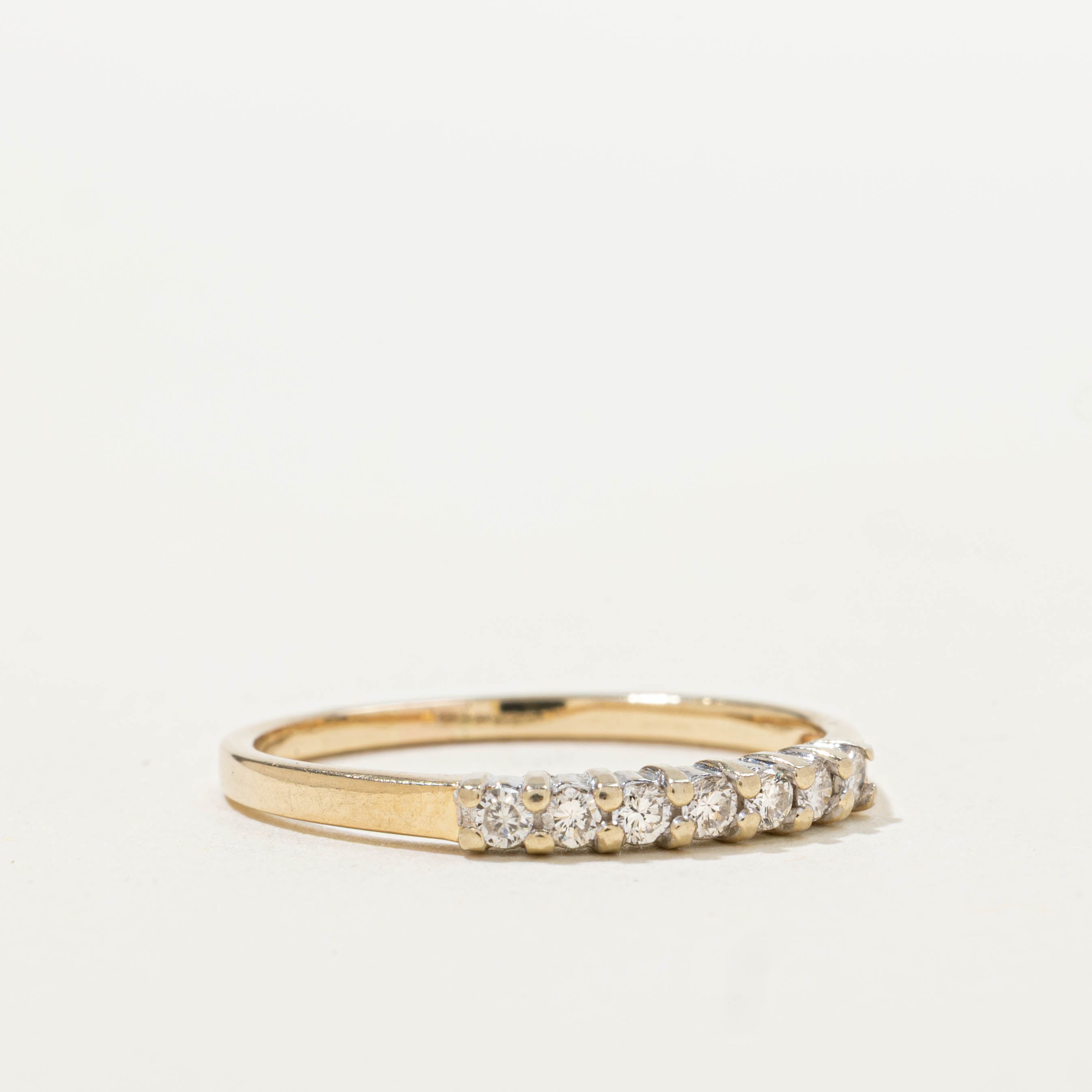 14k Semi Eternity Diamond Band | 0.13ctw | SZ 7.75