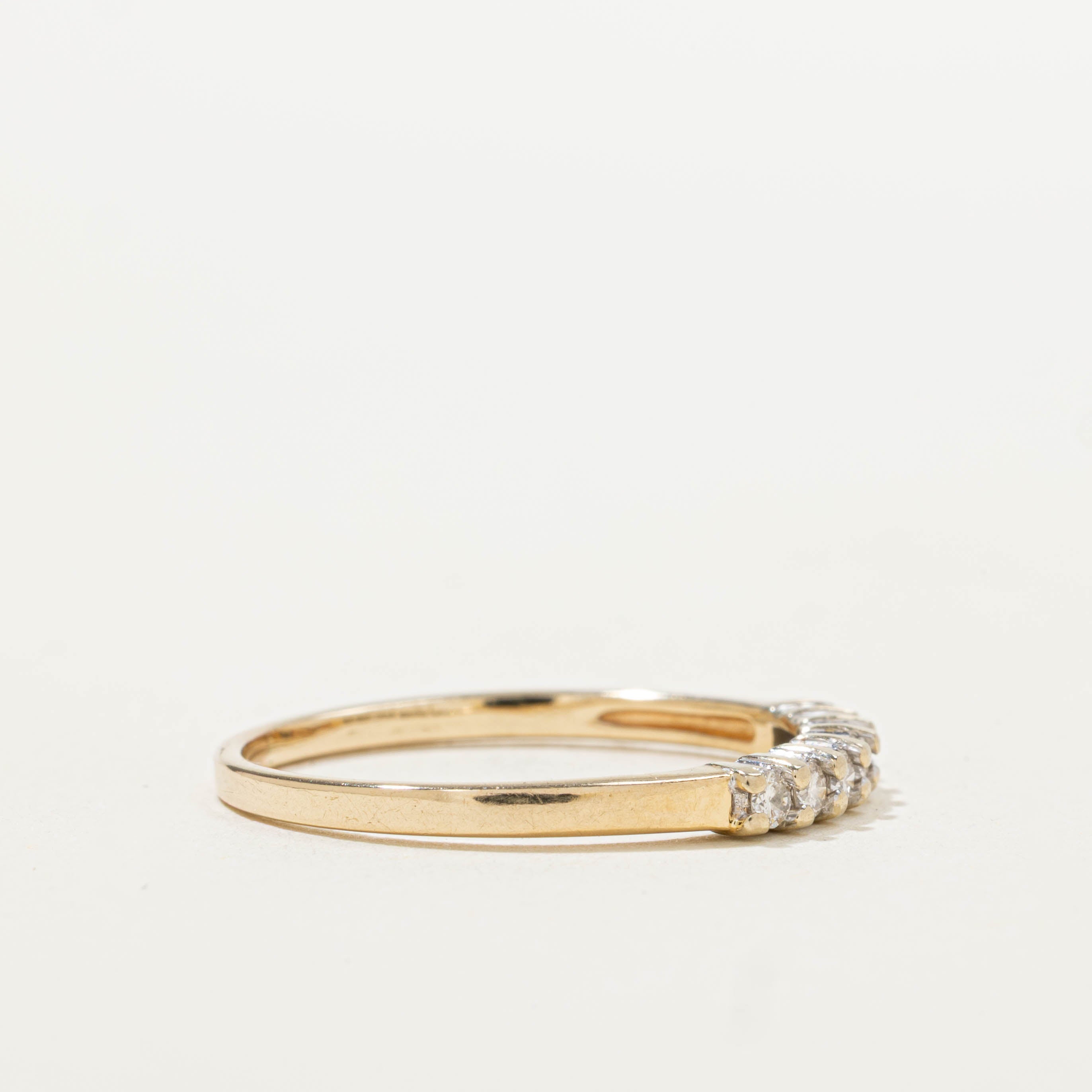 14k Semi Eternity Diamond Band | 0.13ctw | SZ 7.75