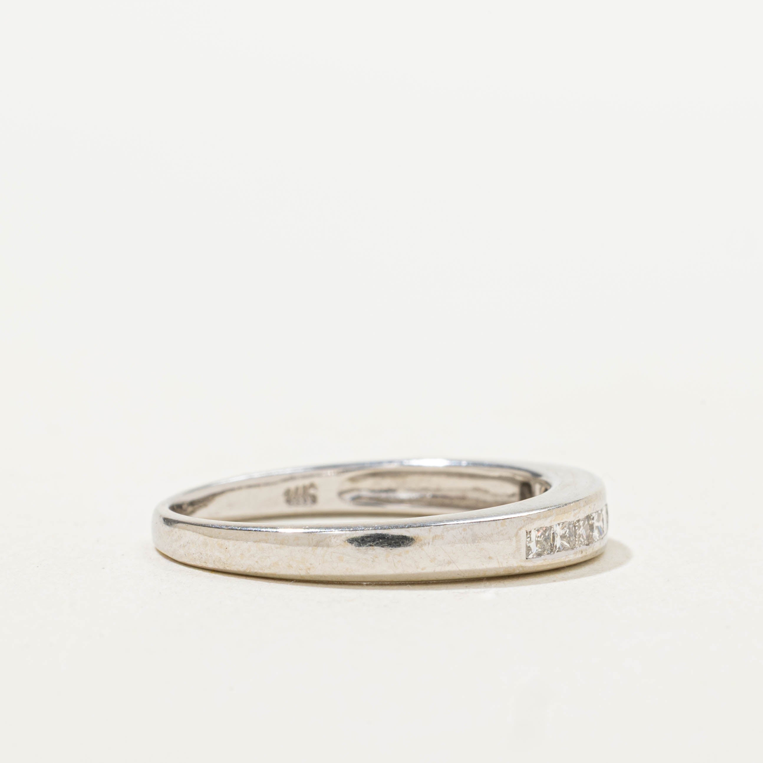14k Semi Eternity Princess Cut Diamond Ring | 0.25ctw | SZ 7