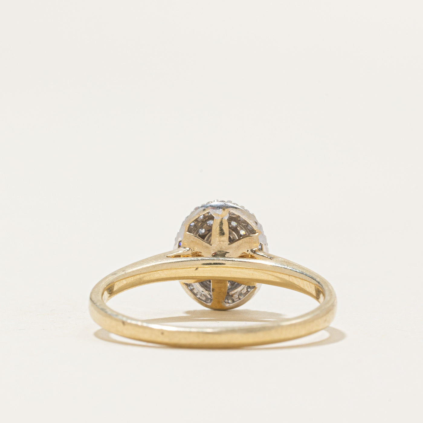 Diamond Cluster Double Halo Ring | 0.14ctw | SZ 8.5 |