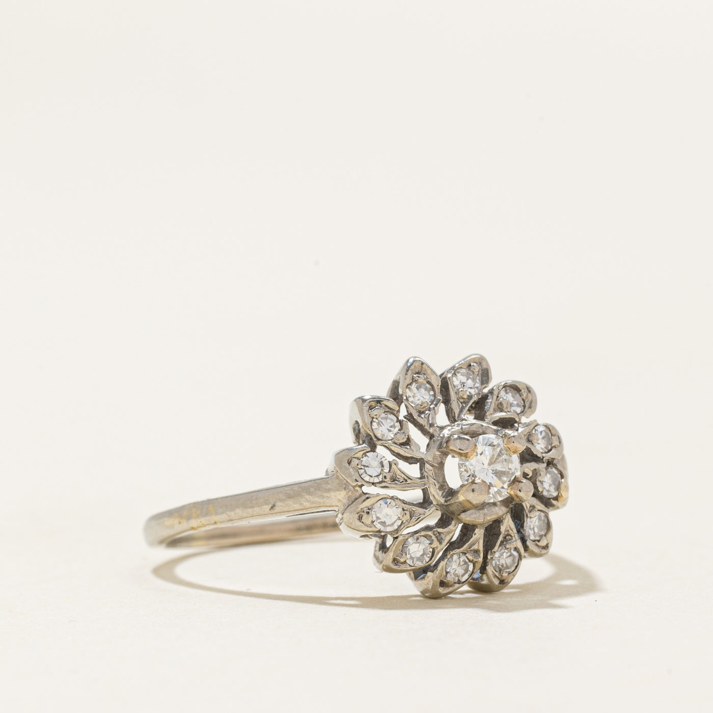 Diamond Floral Cluster Ring | 0.15ctw | SZ 6.0 |