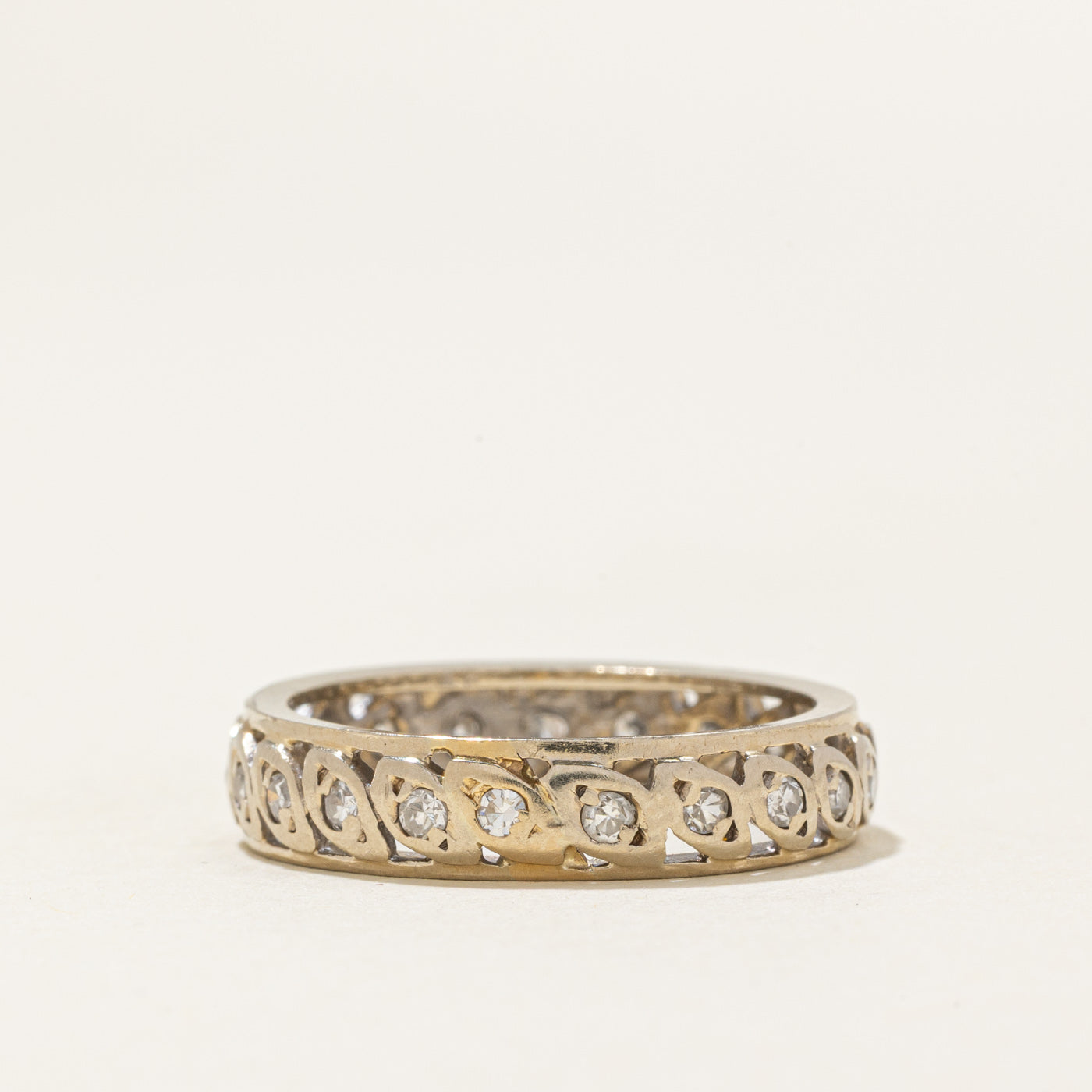 Eternity Diamond Marquise Openwork Band | 0.21ctw | SZ 6.75 |