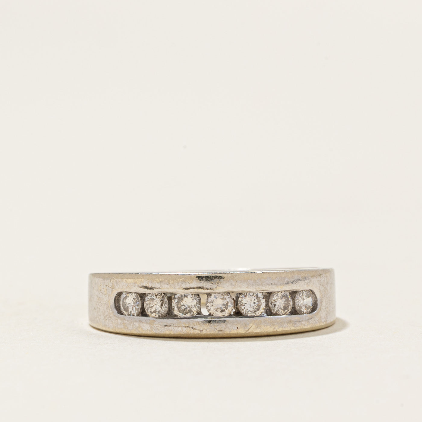 Channel Set Semi Eternity Diamond Band | 0.14ctw | SZ 5.5 |