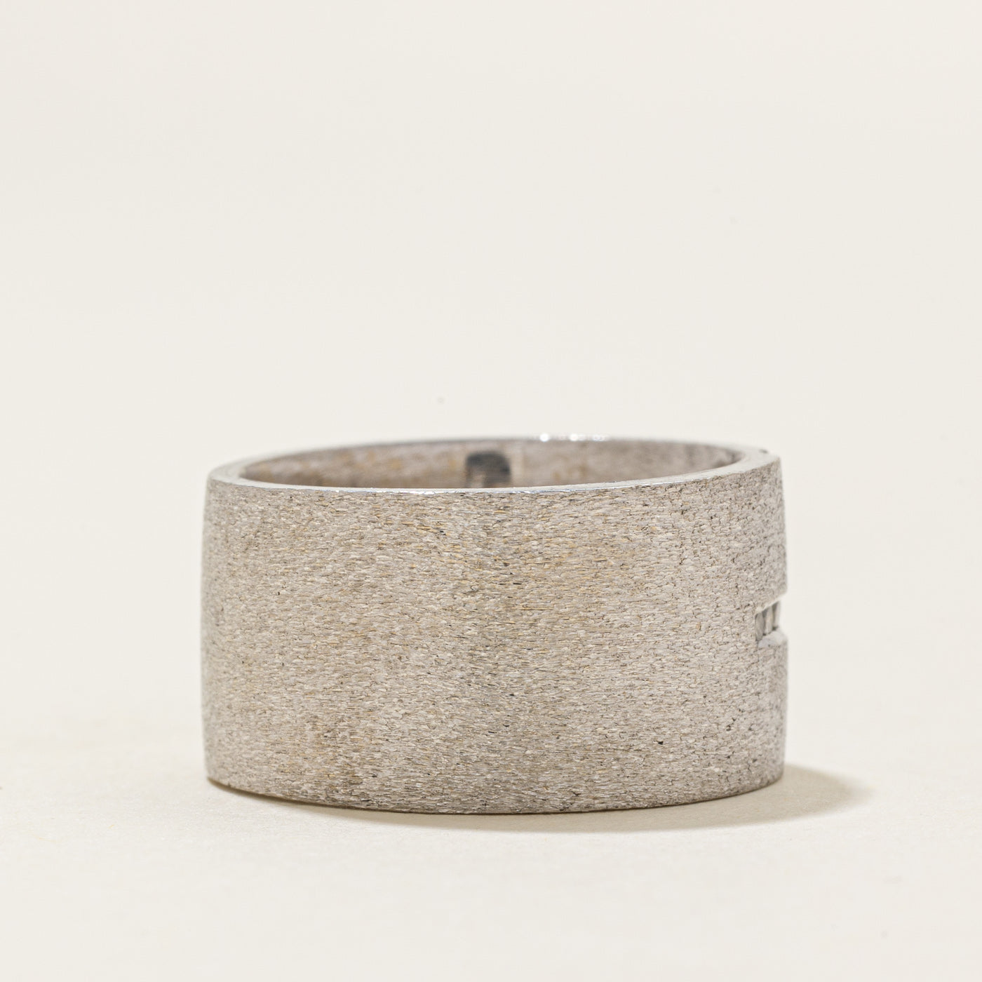 Diamond Cross Matte Cigar Band | 0.14ctw | SZ 6.5 |