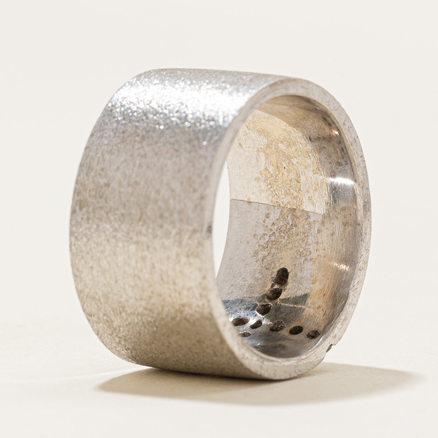Diamond Cross Matte Cigar Band | 0.14ctw | SZ 6.5 |