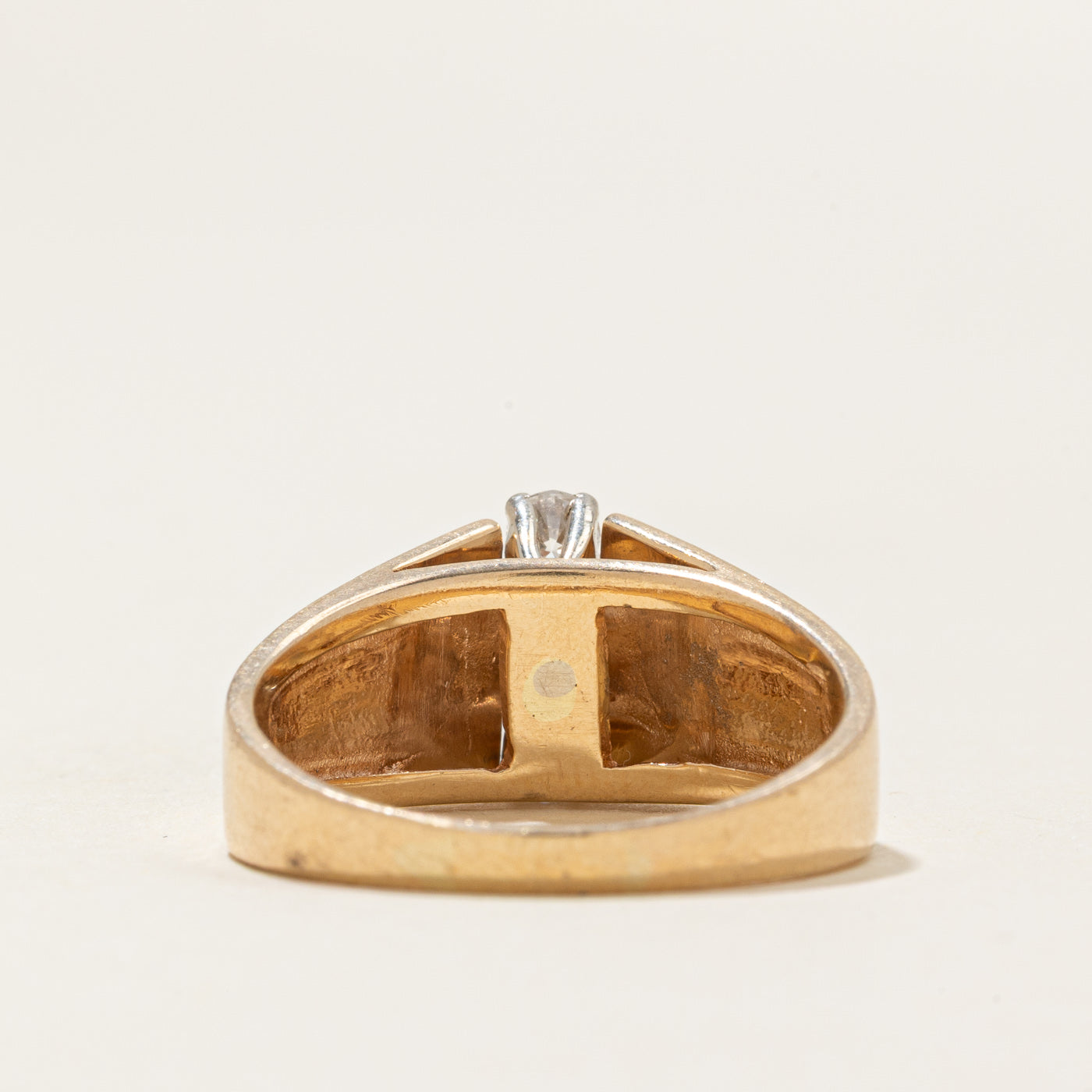 Three Stone Diamond Column Ring | 0.31ctw | SZ 8.25 |