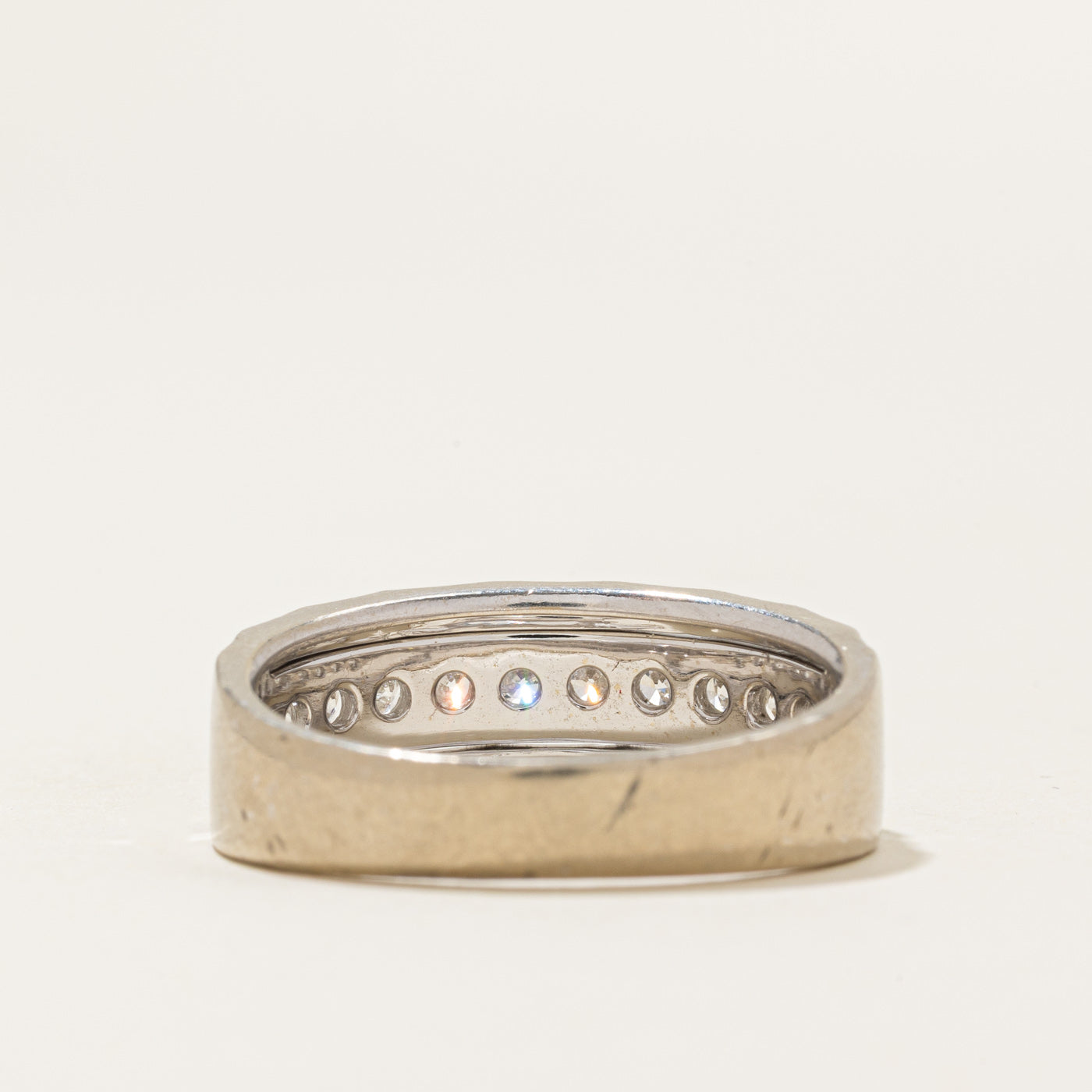 Channel Set Diamond Grooved Band | 0.74ctw | SZ 10.25 |