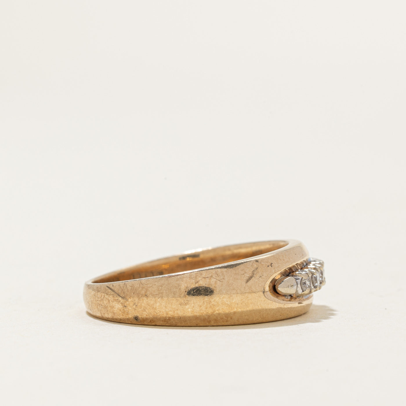 Bague cinq diamants | 0,08 ct au total | Taille 10,0 |