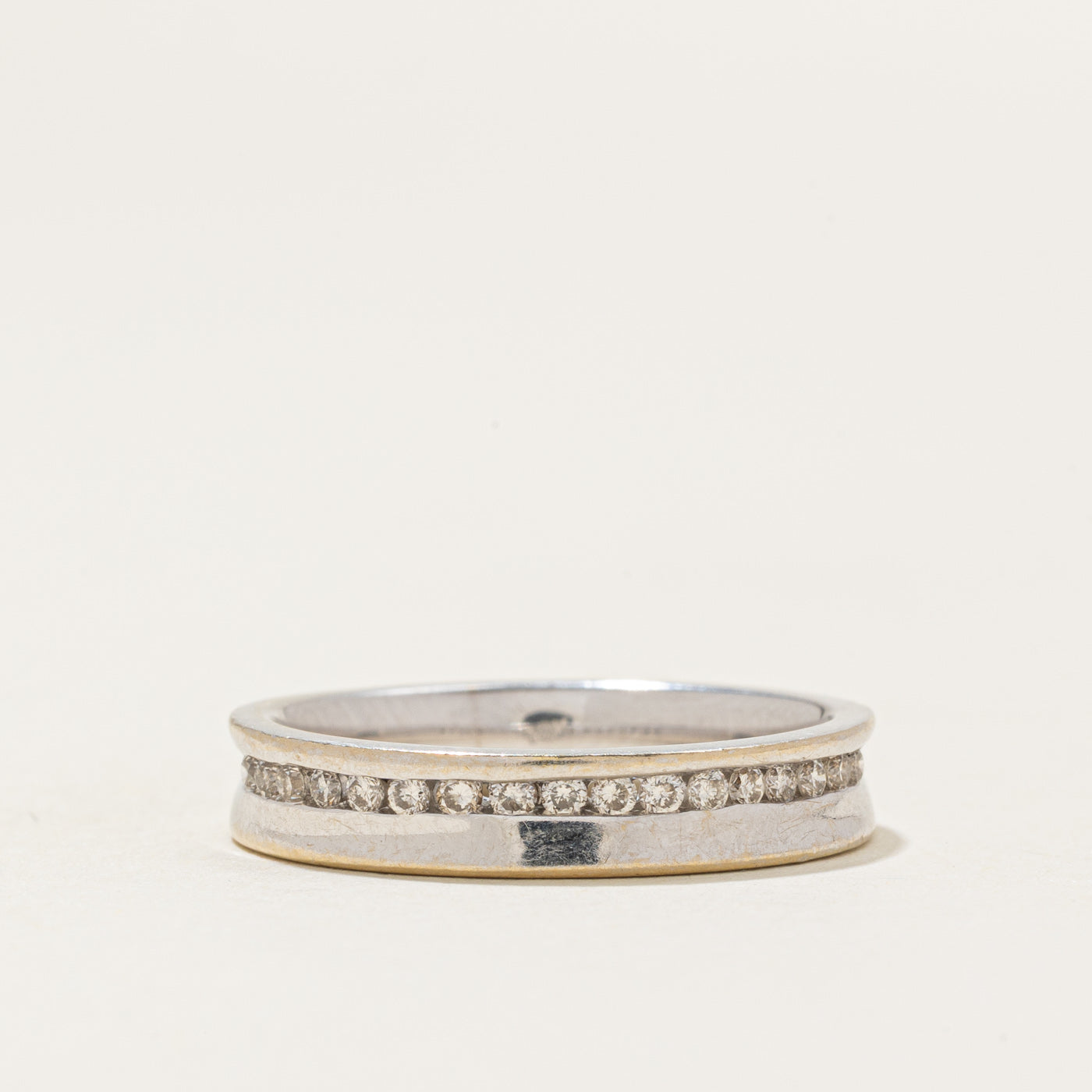 Channel Set Semi Eternity Diamond Band | 0.17ctw | 3.80mm | SZ 6.5 |