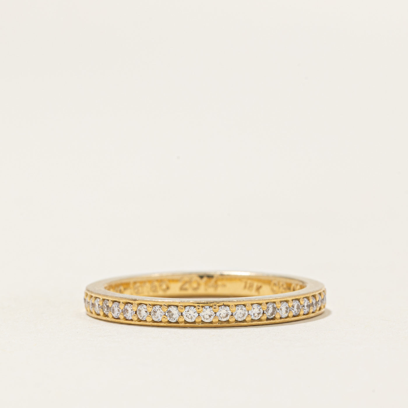 18k Semi Eternity Diamond Band | 0.23ctw | 2.15mm | SZ 6.0 |