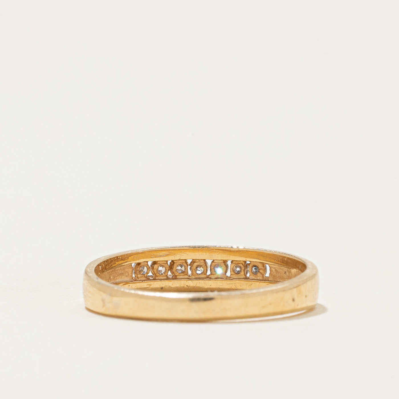 Channel Set Diamond Band | 0.07ctw | SZ 6.25 |